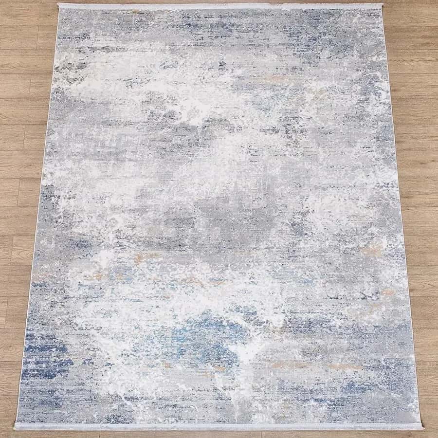 Ковер Karmen hali Lite B650B CREAM / D_BLUE 0.8x1.5м