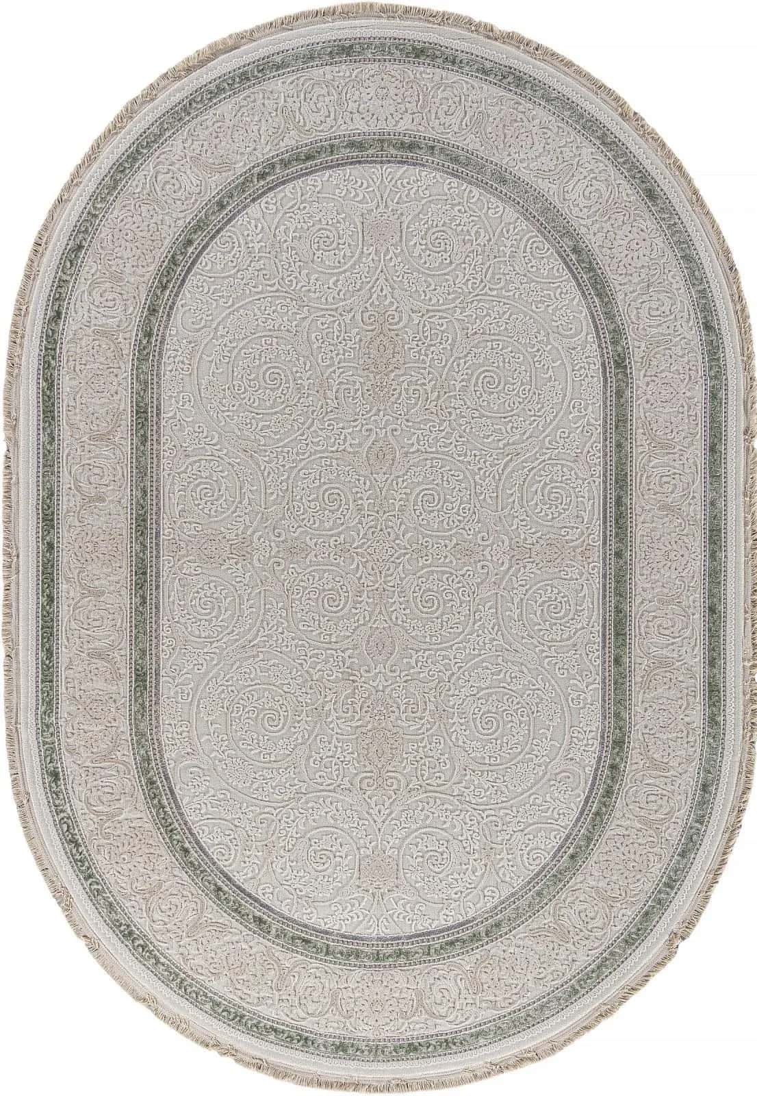 Ковер Ковер Классический DURKAR MELODY 30896U CREAM / CREAM Овал 0.8x1.5м