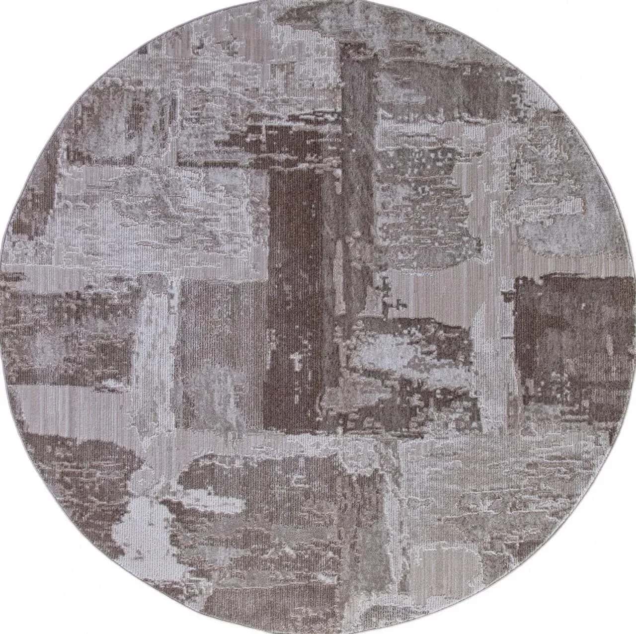 Ковер KARMEN HALI ARMINA 03710A BROWN / BROWN Круг Круг 3x3м