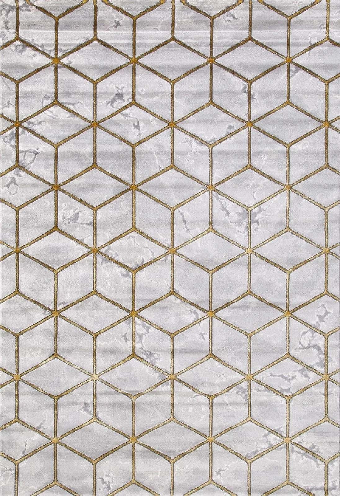 Ковер KARMEN HALI OMEGA 04426E GOLD / GOLD 2.4x3.4м