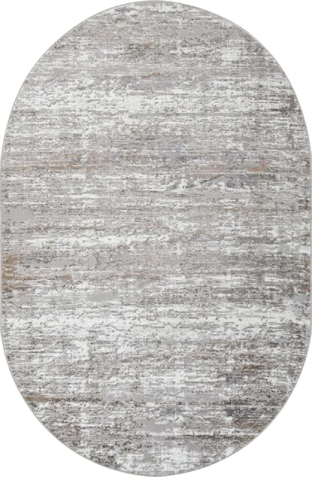 Ковер Ковер Современный ALPIN PARADIZE 00741A GREY / GREY Овал Овал 2x2.9м