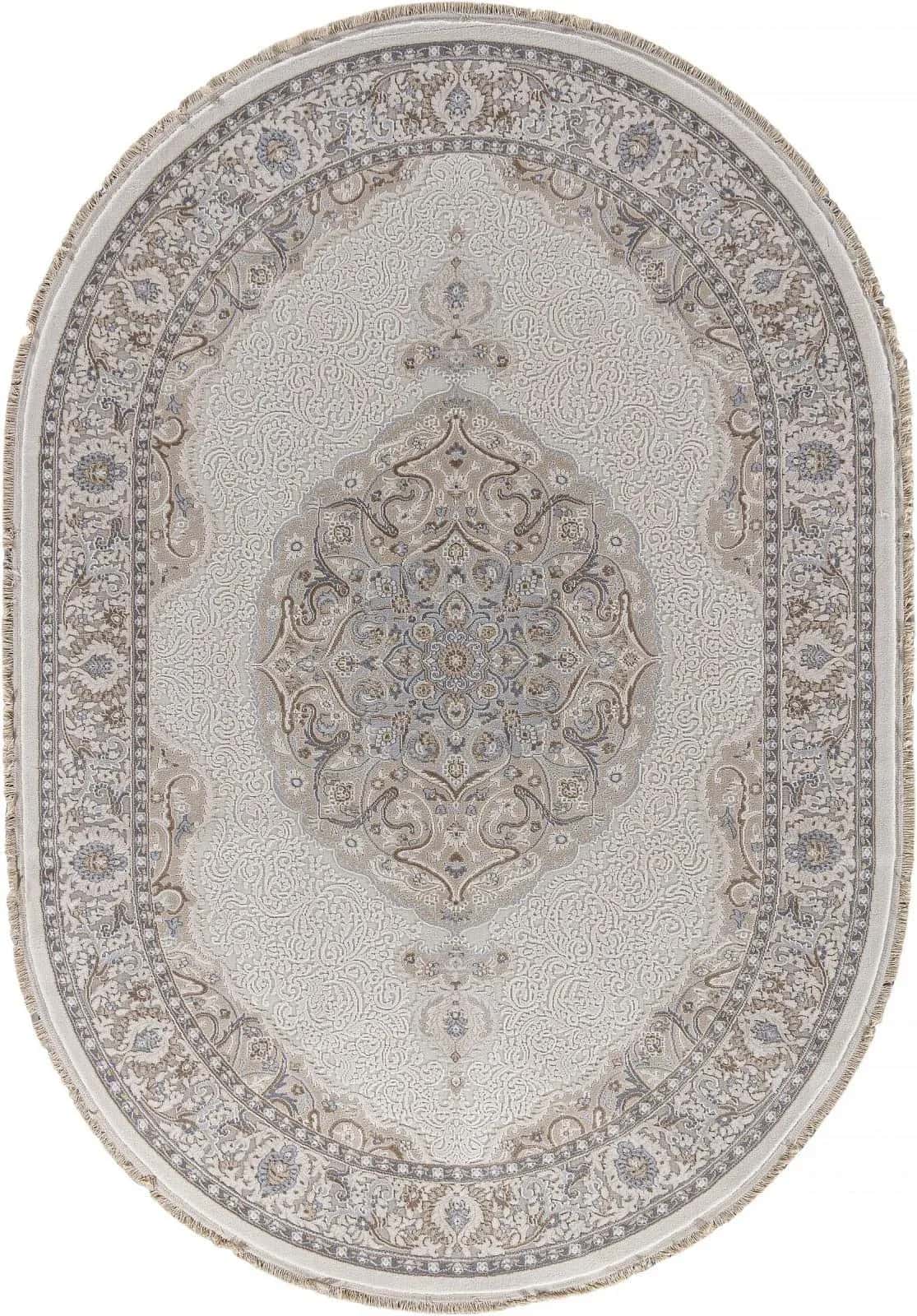 Ковер Ковер Классический DURKAR MELODY 35987Z CREAM / CREAM Овал 0.8x1.5м