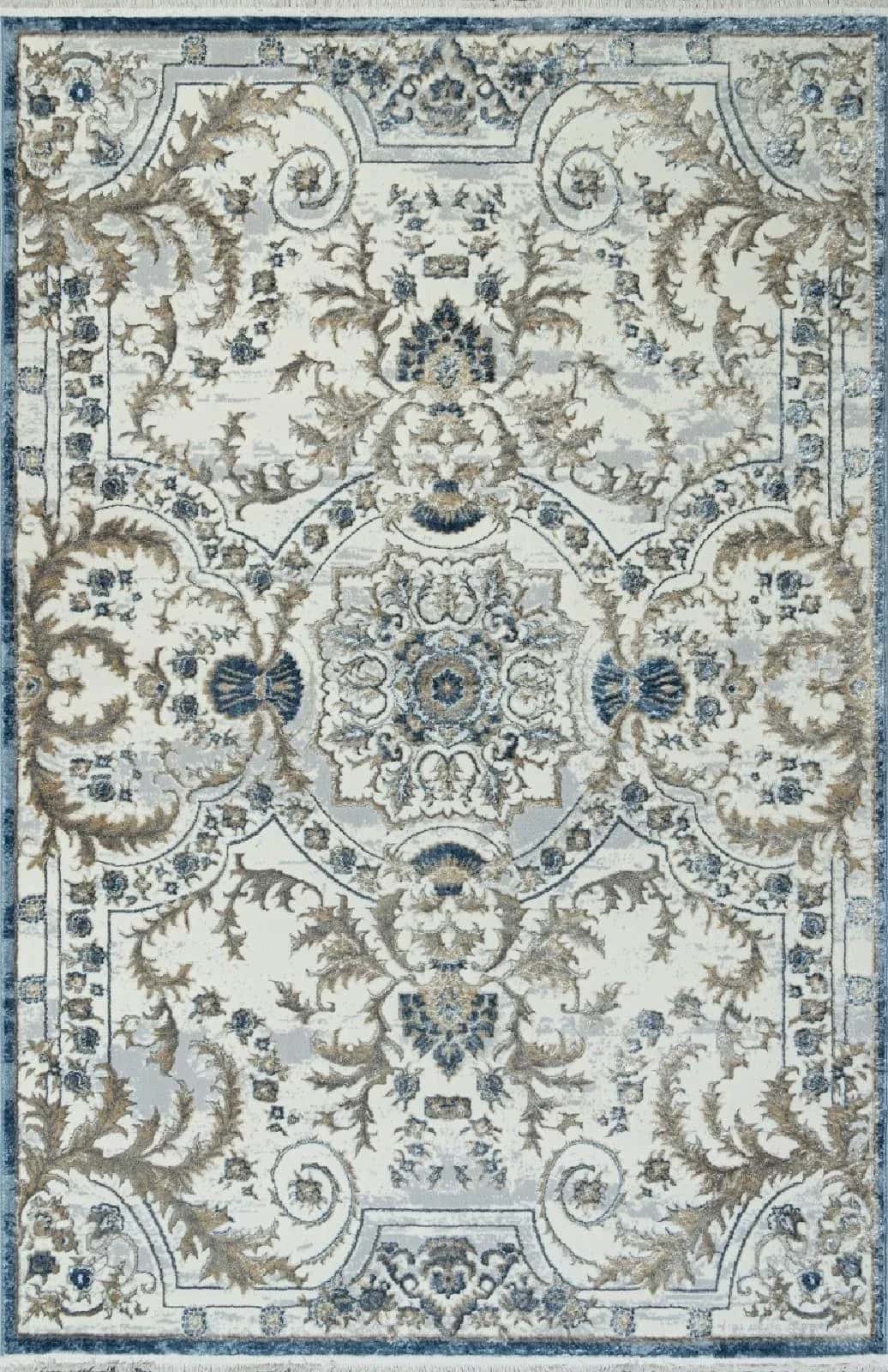 Ковер ALPIN SAHARA 00765A D.BLUE FDY / CREAM HB 2x4м