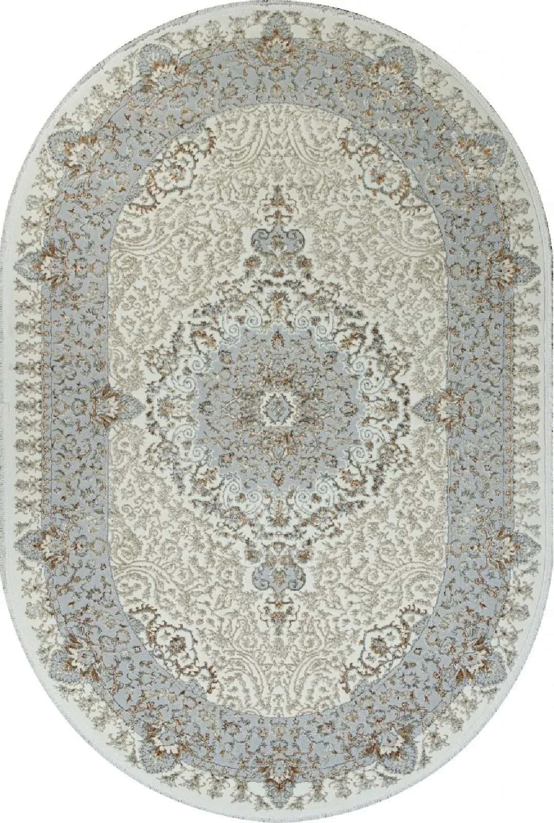 Ковер ALPIN SAHARA 06066A CREAM FDY / CREAM HB Овал Овал 2x2.9м