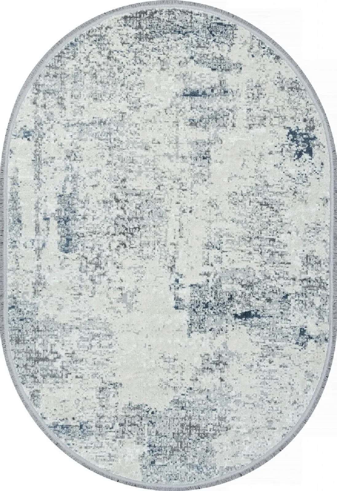 Ковер DURKAR RUBI 26762Z CREAM / CREAM Овал Овал 0.8x1.5м