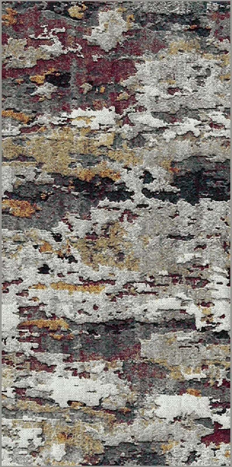 Ковер MERINOS LONDON D824 GRAY-RED 2 1x2м