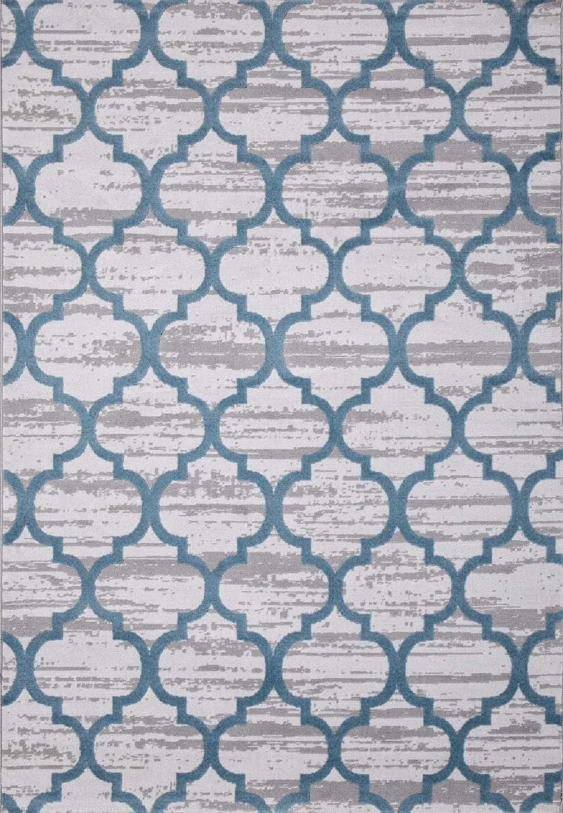Ковер ARDA Valentino M012A D.GREY SHRINK / L.BLUE HEATSET 3x4м
