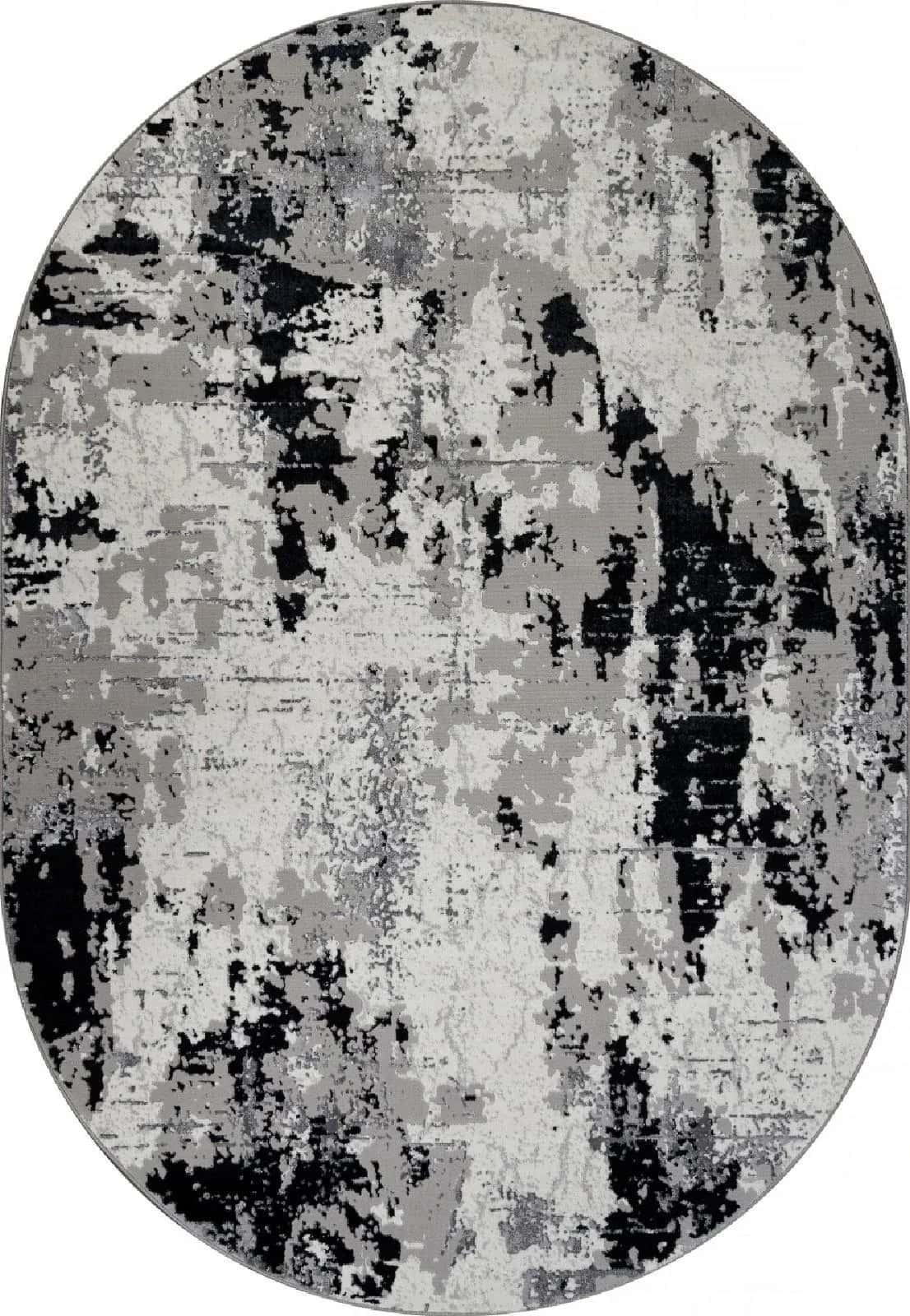 Ковер Ковер MERINOS PALERMO F285 DARK GRAY Овал Овал 3x4м