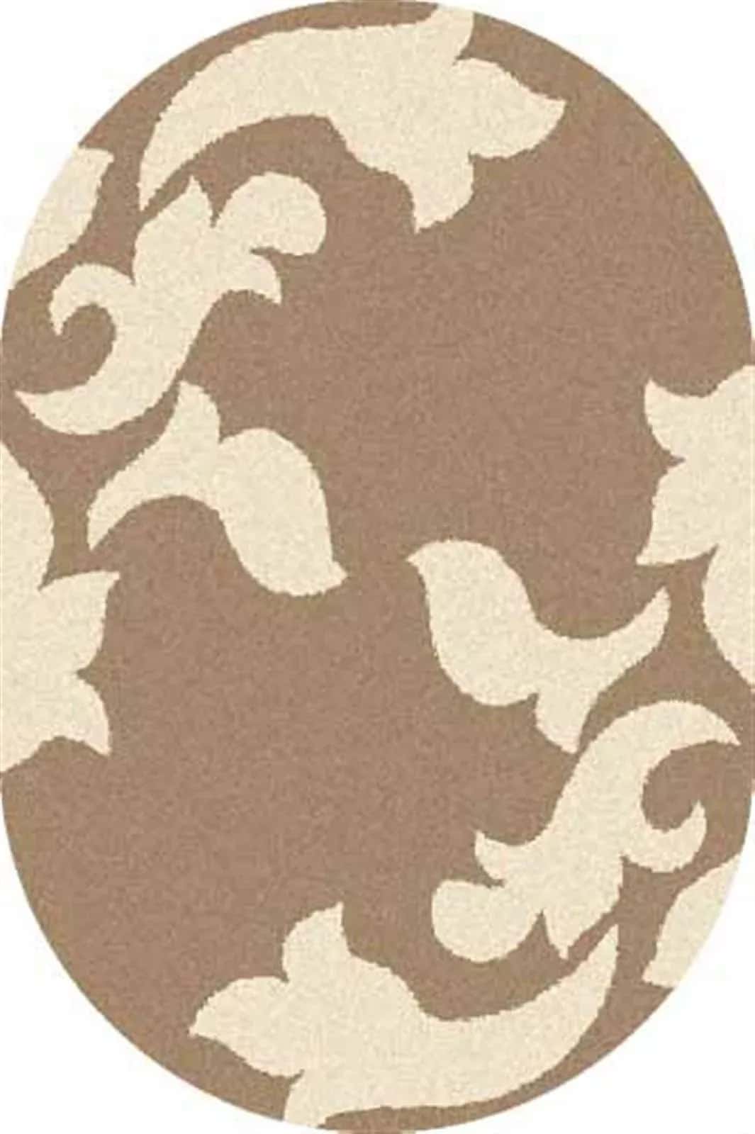 Ковер Merinos Platinum t620 D.BEIGE-CREAM Овал Овал 2x5м