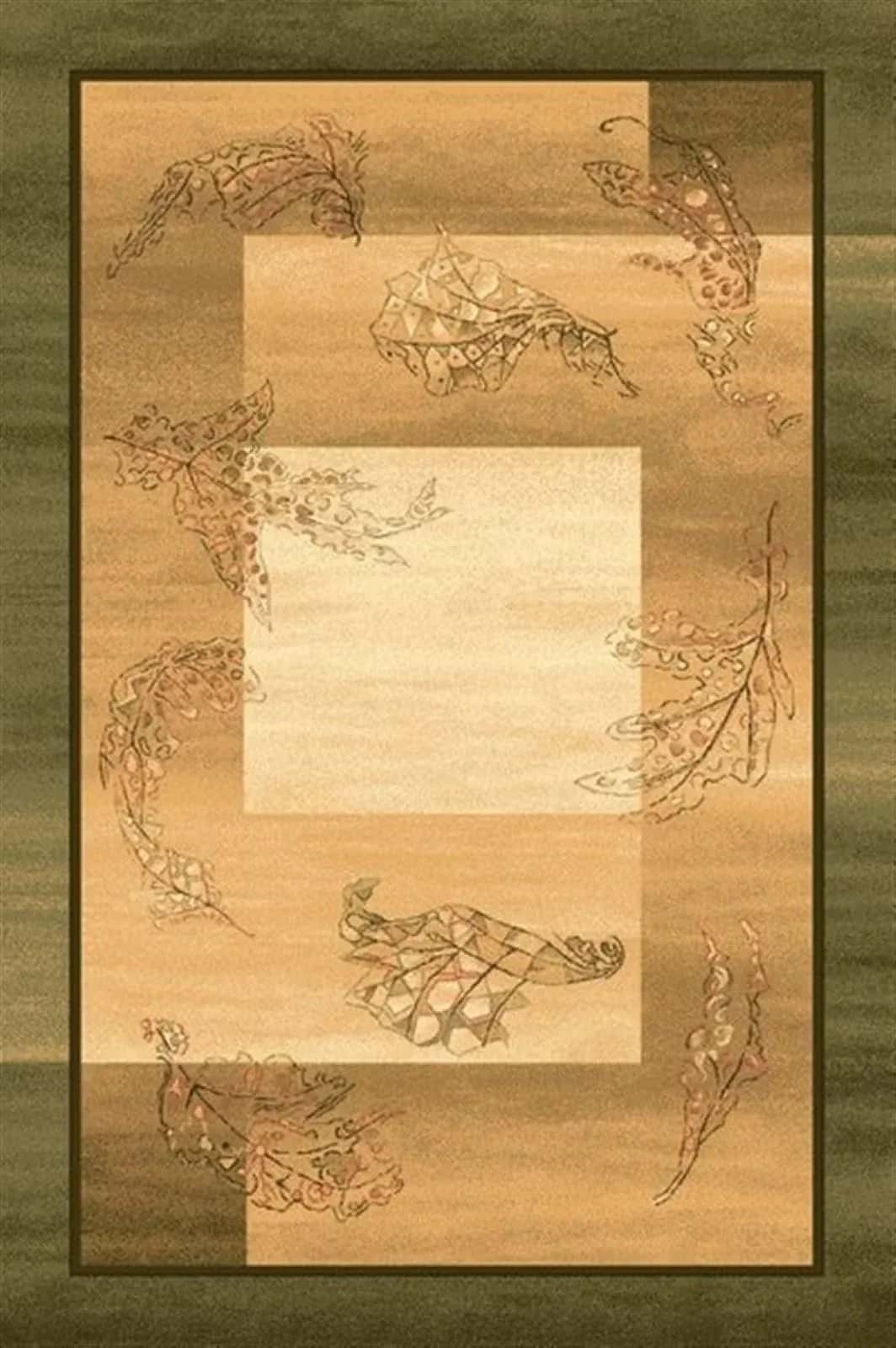 Ковер Agnella Isfahan Adara olive 0.8x1.2м