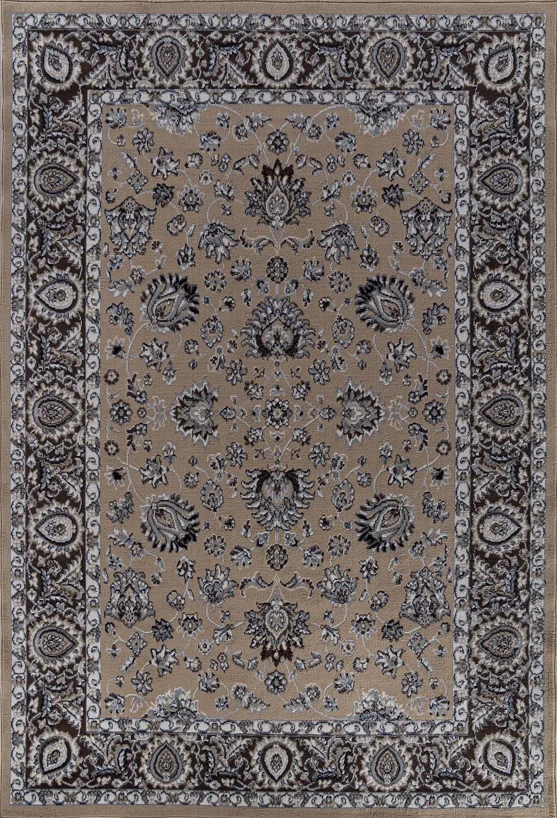 Ковер Ковер Классический AIDIN CARPET PRAGA 06030A BEIGE / BEIGE 1x2м