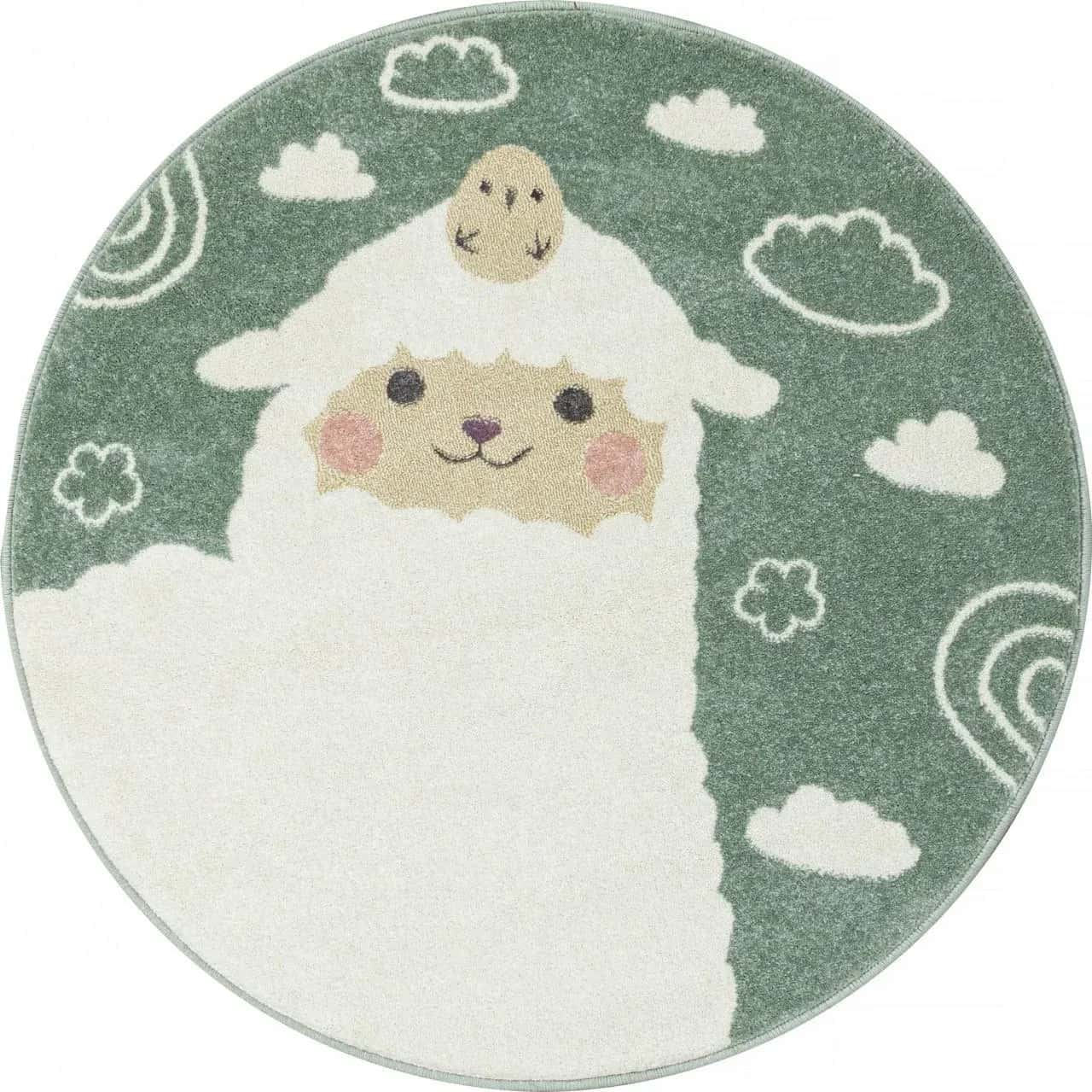 Ковер Ковер MERINOS IZUMRUD C119 LIGHT GREEN Круг 1x1м