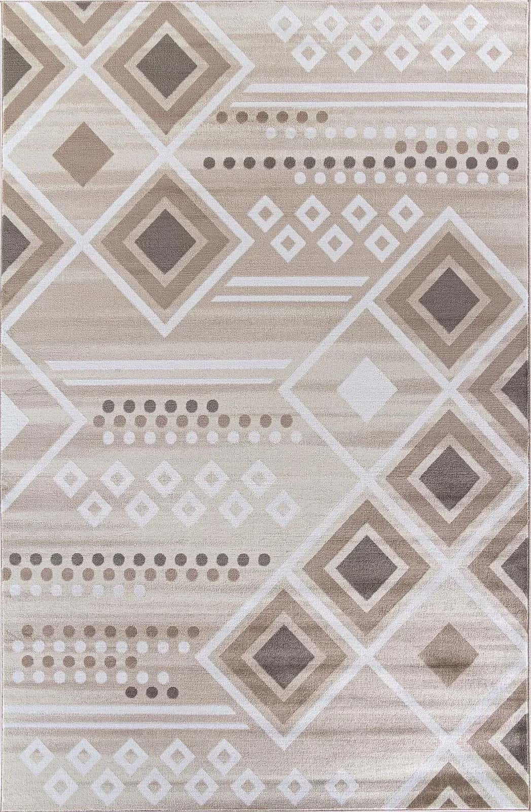 Ковер Ковер Современный MERINOS IRIS MP24 CREAM-BROWN 2.4x3.4м