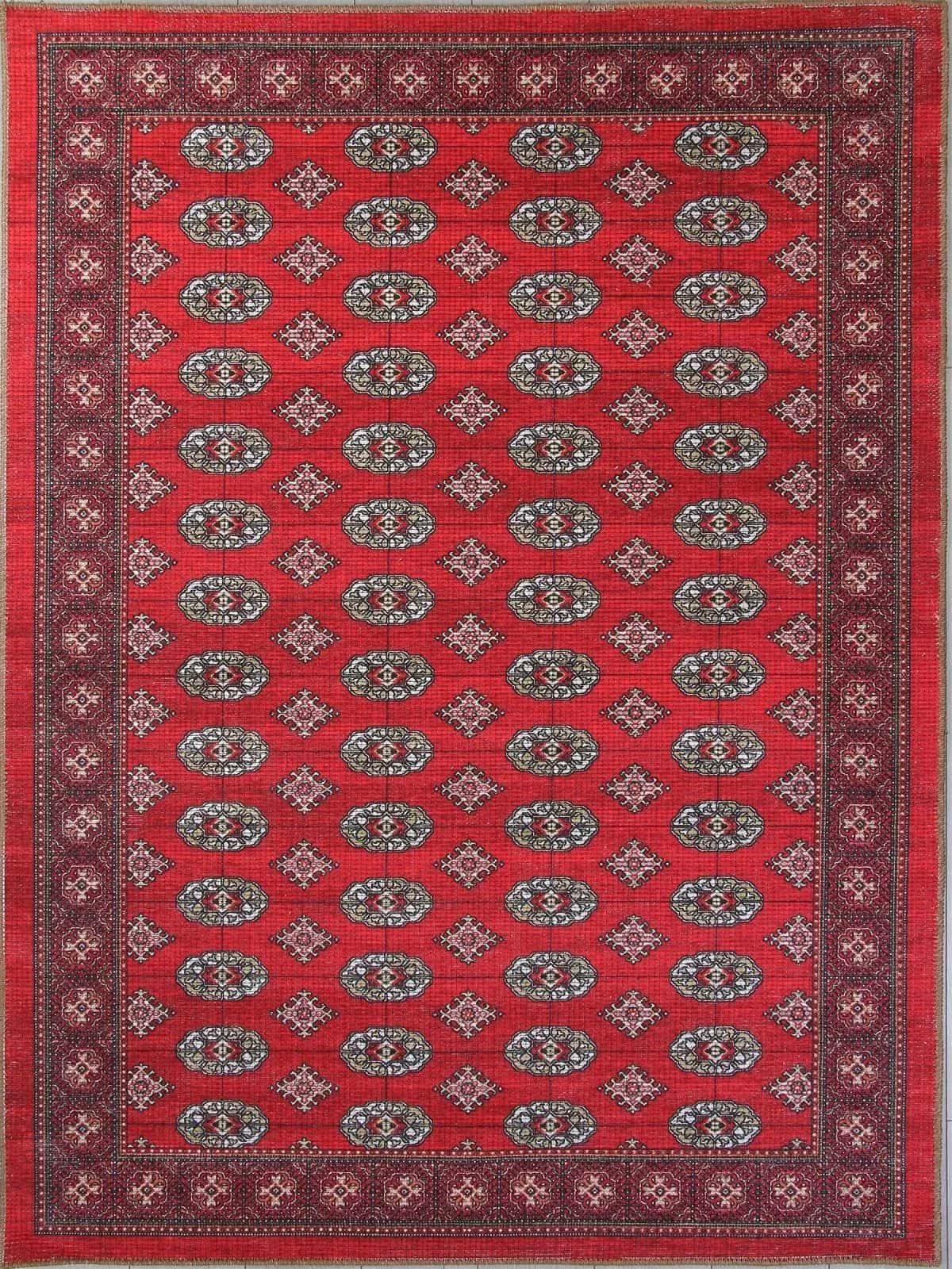 Ковер Ковер Современный ALPIN LAVIN AB850A RED 0.8x1.5м