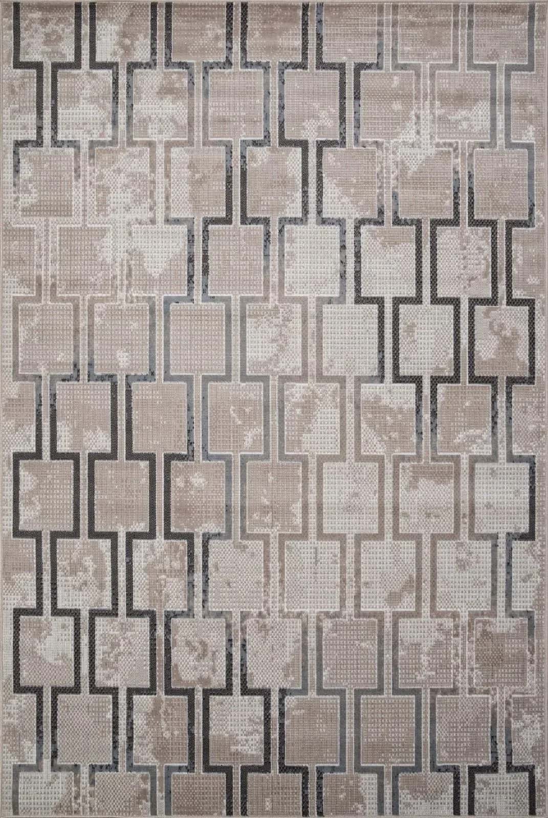 Ковер Ковер Современный MERINOS SIERRA F353 BEIGE-BLUE 1.8x3.5м