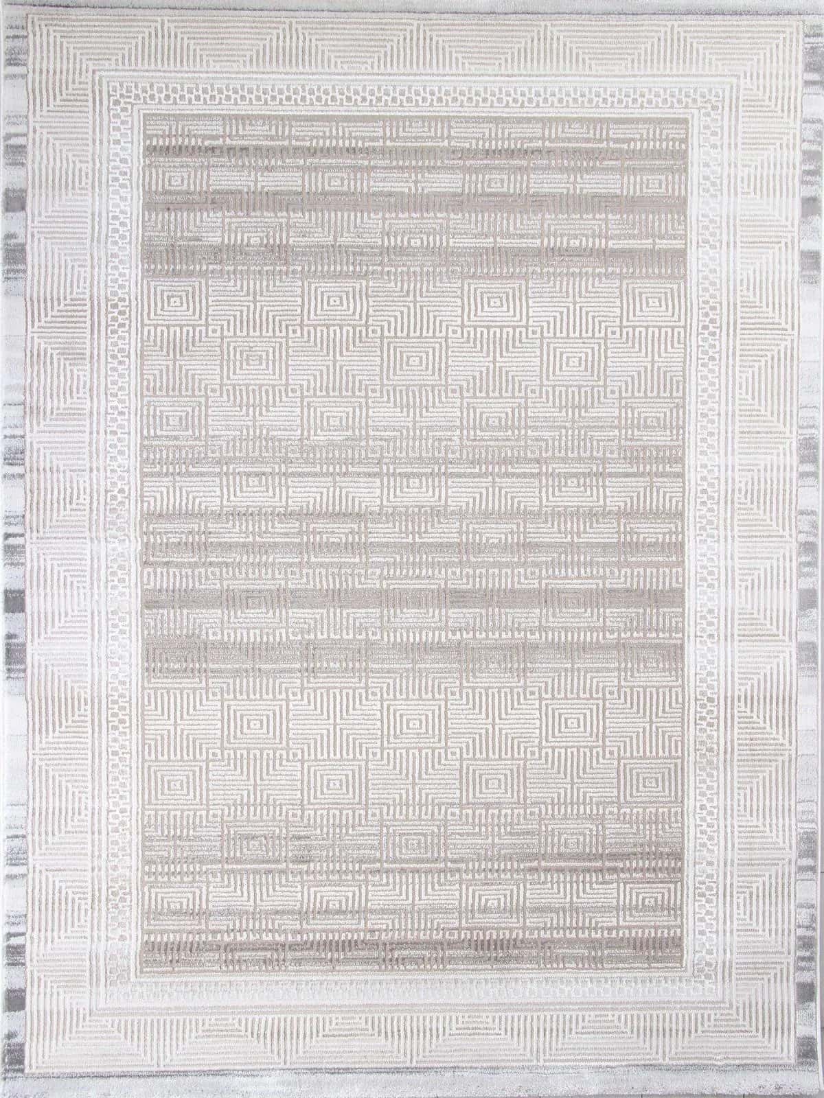 Ковер Ковер Современный SAHAN AMELI 9247A S.BEIGE / P.WHITE 1.96x2.9м