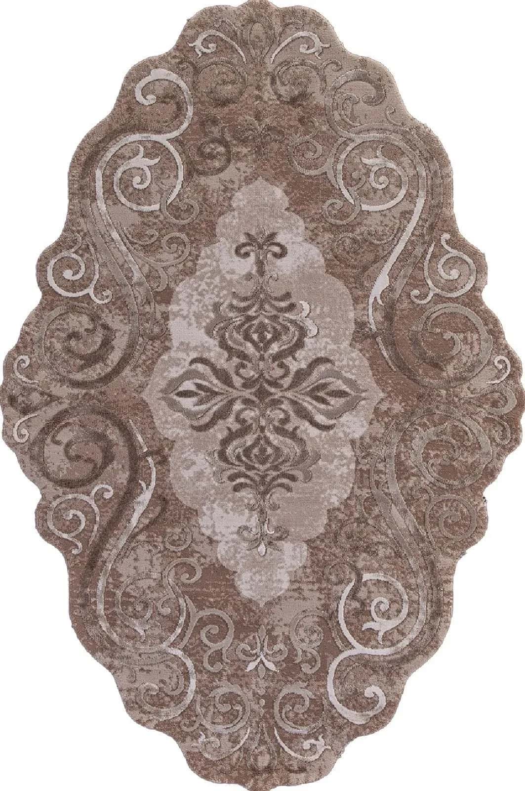 Ковер KARMEN HALI SAFIR 00858A BROWN / BROWN 1.56x2.3м