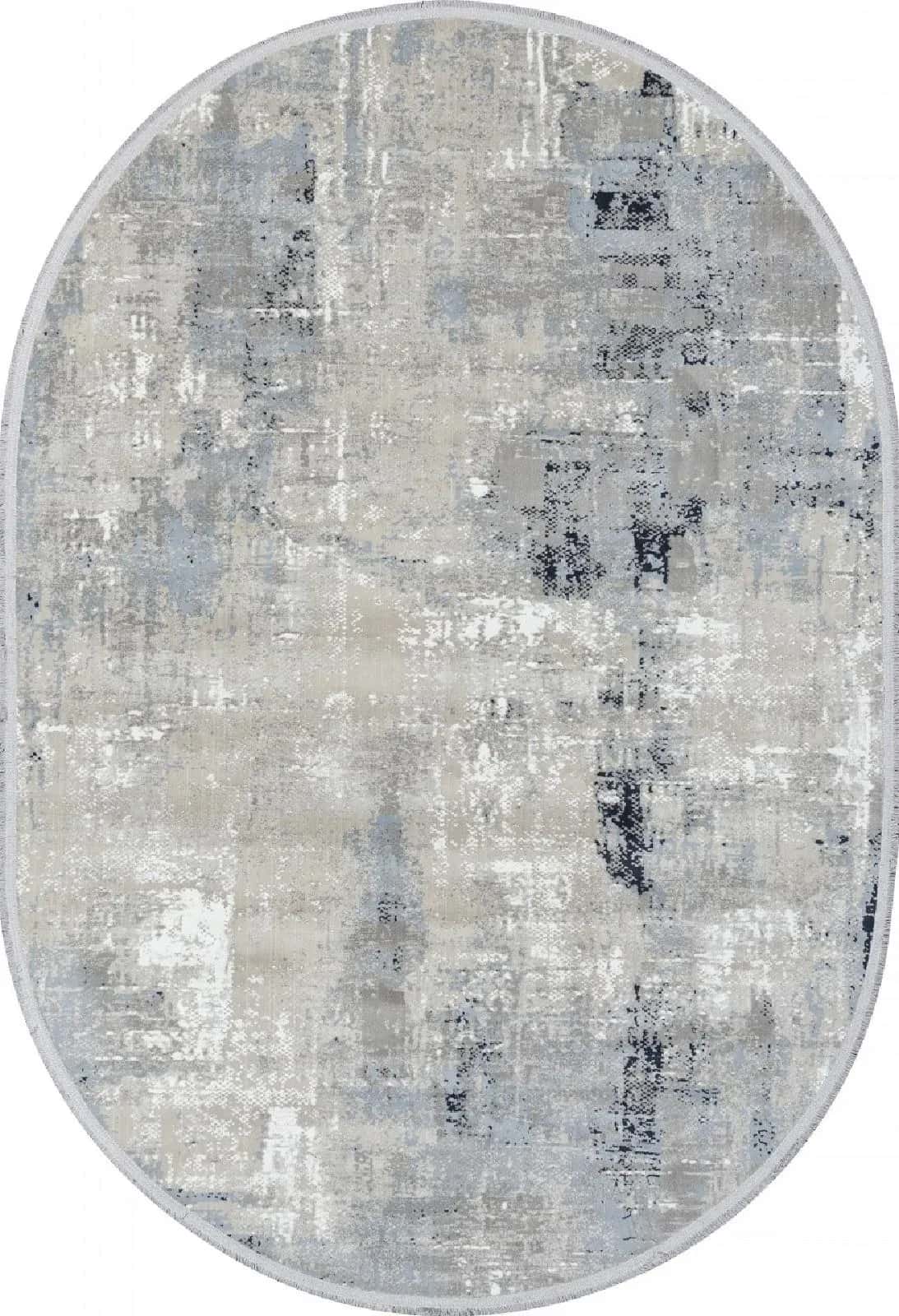 Ковер VALENTIS LORENZO C288AH GREY / L.BLUE Овал Овал 0.8x1.5м