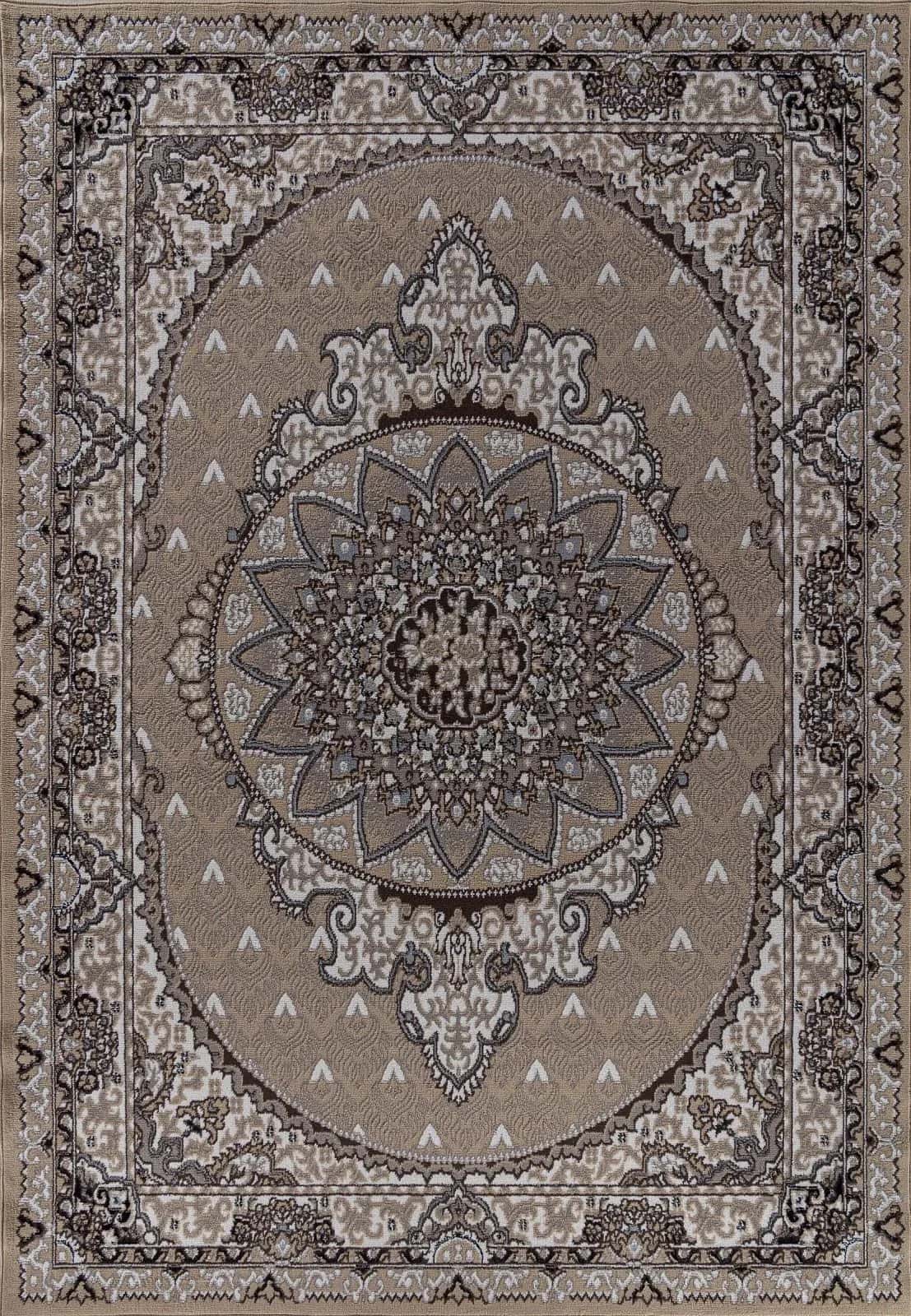 Ковер Ковер Классический AIDIN CARPET PRAGA 06021A BEIGE / BEIGE 1.5x2м