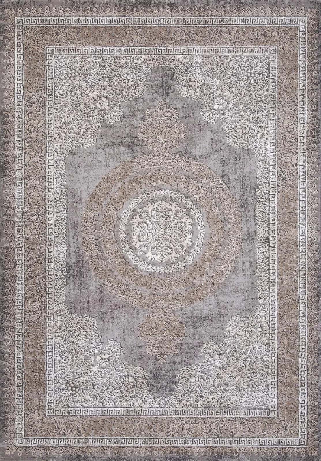 Ковер KARMEN HALI ARMINA 04073C GREY / BROWN 2.4x5м