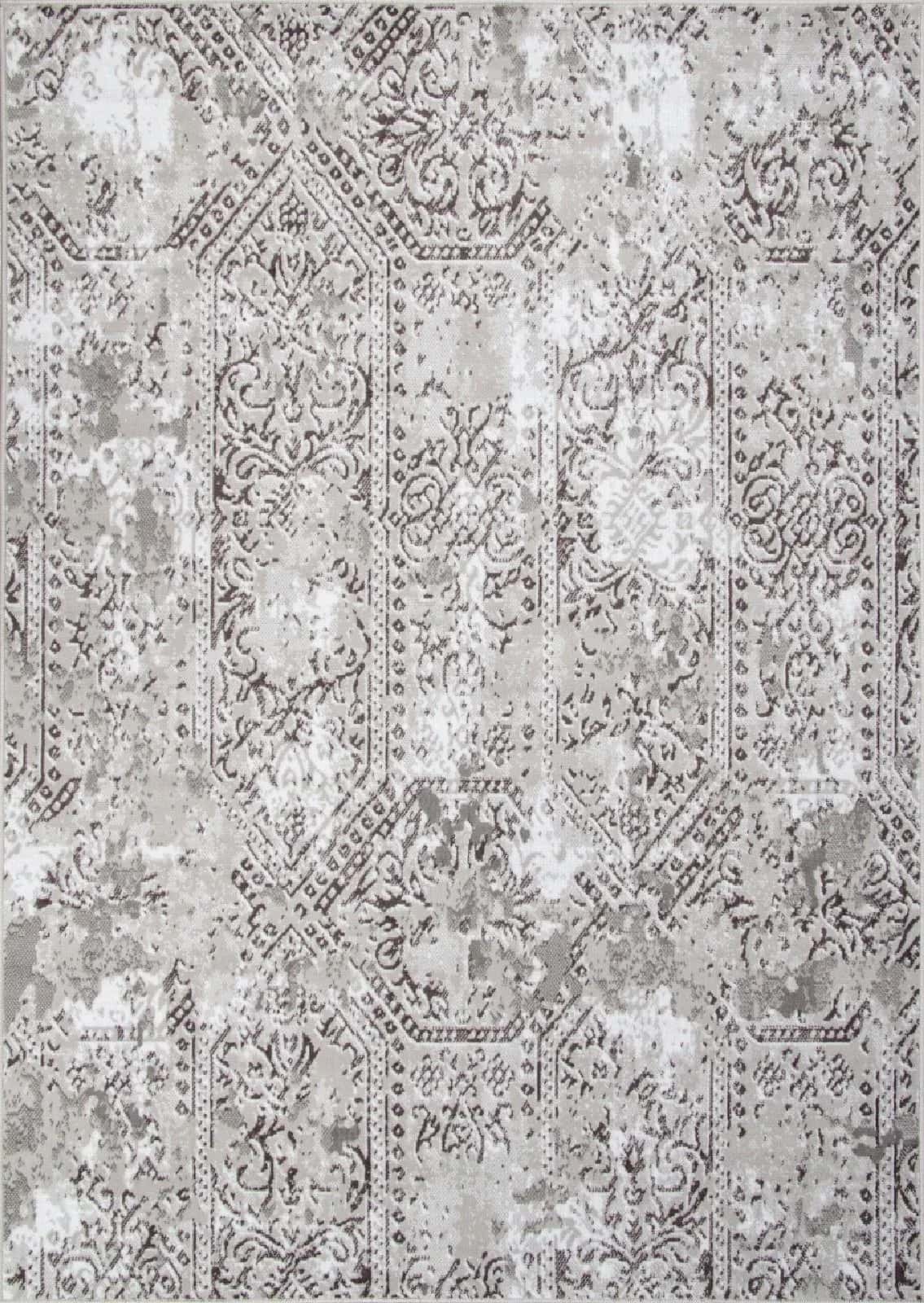 Ковер Ковер Современный MERINOS SILVER F390 GRAY 1.8x3.5м