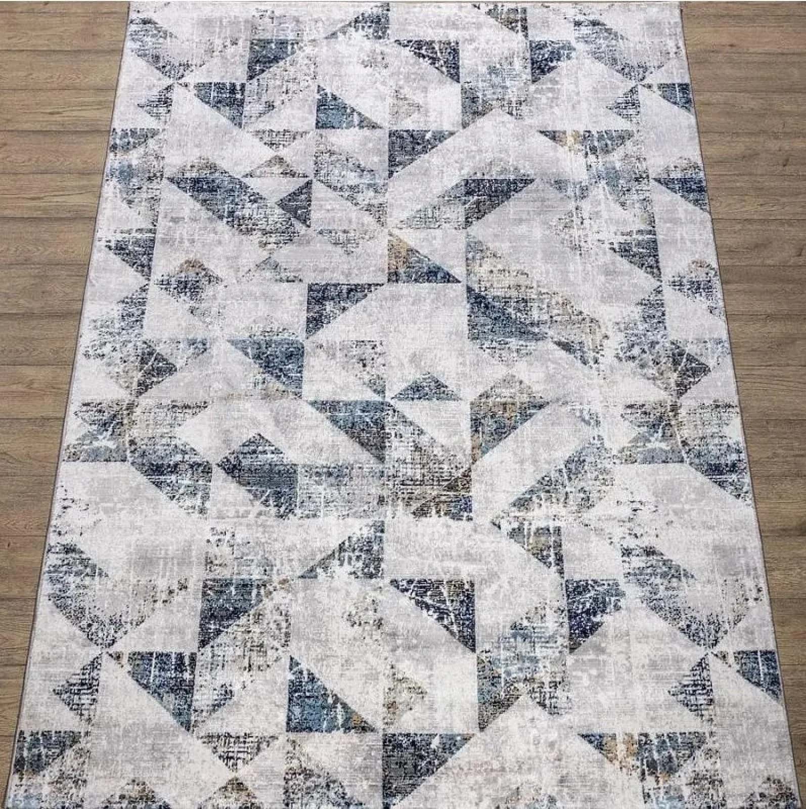 Ковер Турция Palermo 05468A A KREM / MAVI 0.8x1.5м