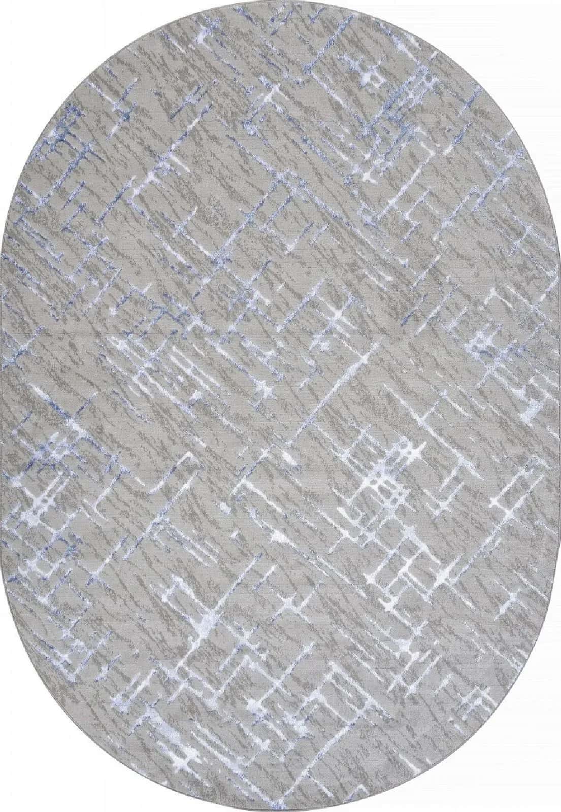Ковер MERINOS LIMAN F164 GRAY-BLUE Овал Овал 2.8x3.8м