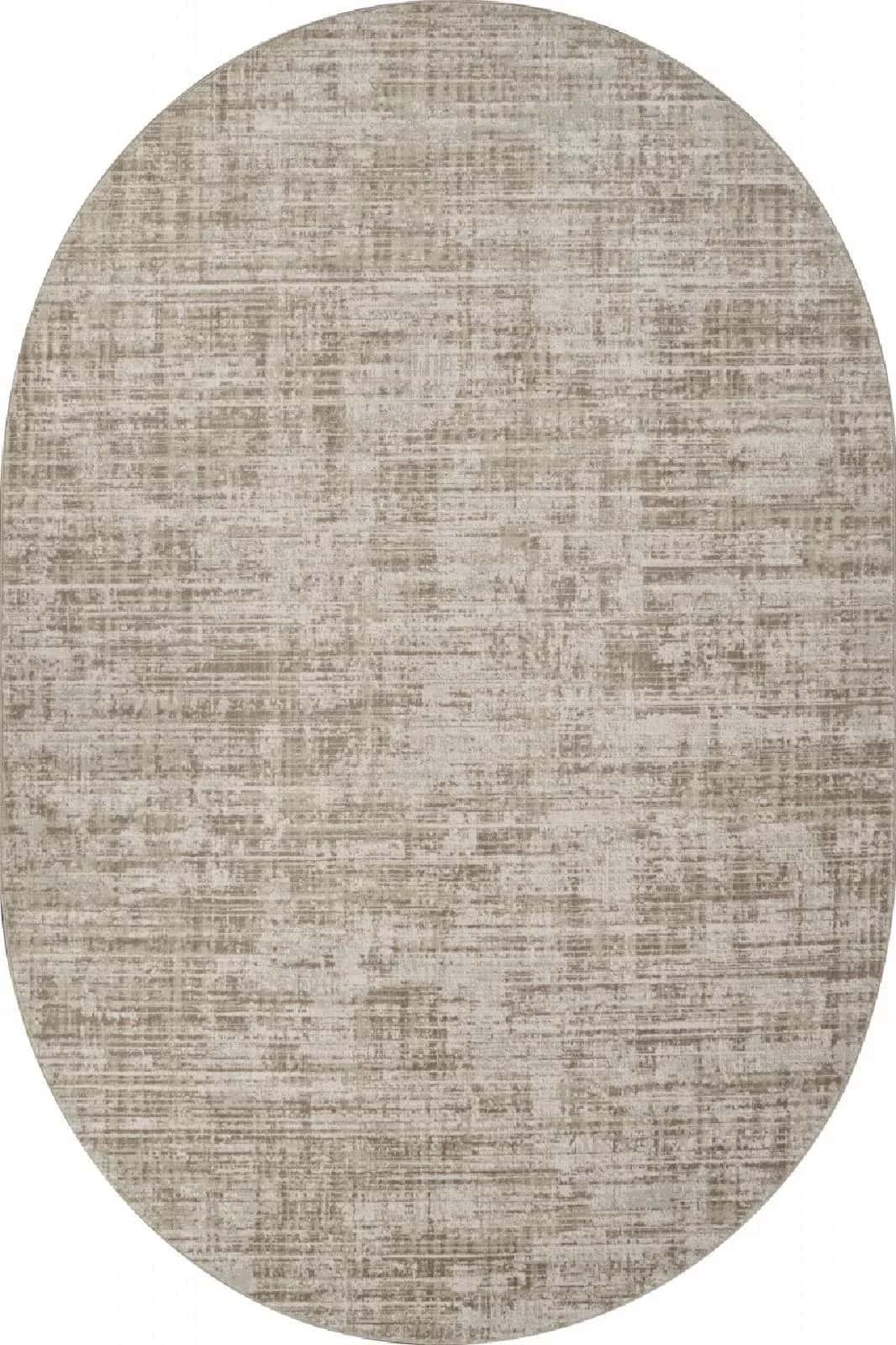 Ковер Ковер Современный VALENTIS AFINA F415AE BEIGE / L.BROWN Овал Овал 3x4м