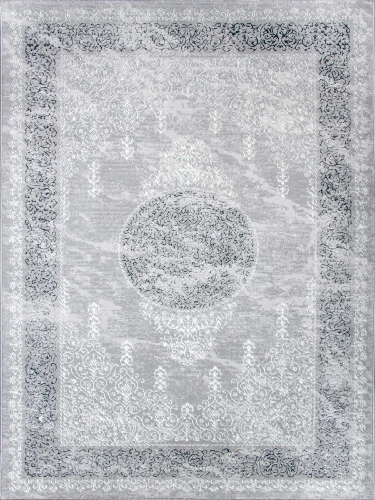 Ковер Ковер ALFA CARPET DALIDA 20815A D.BLUE / L.GREY 1x2м