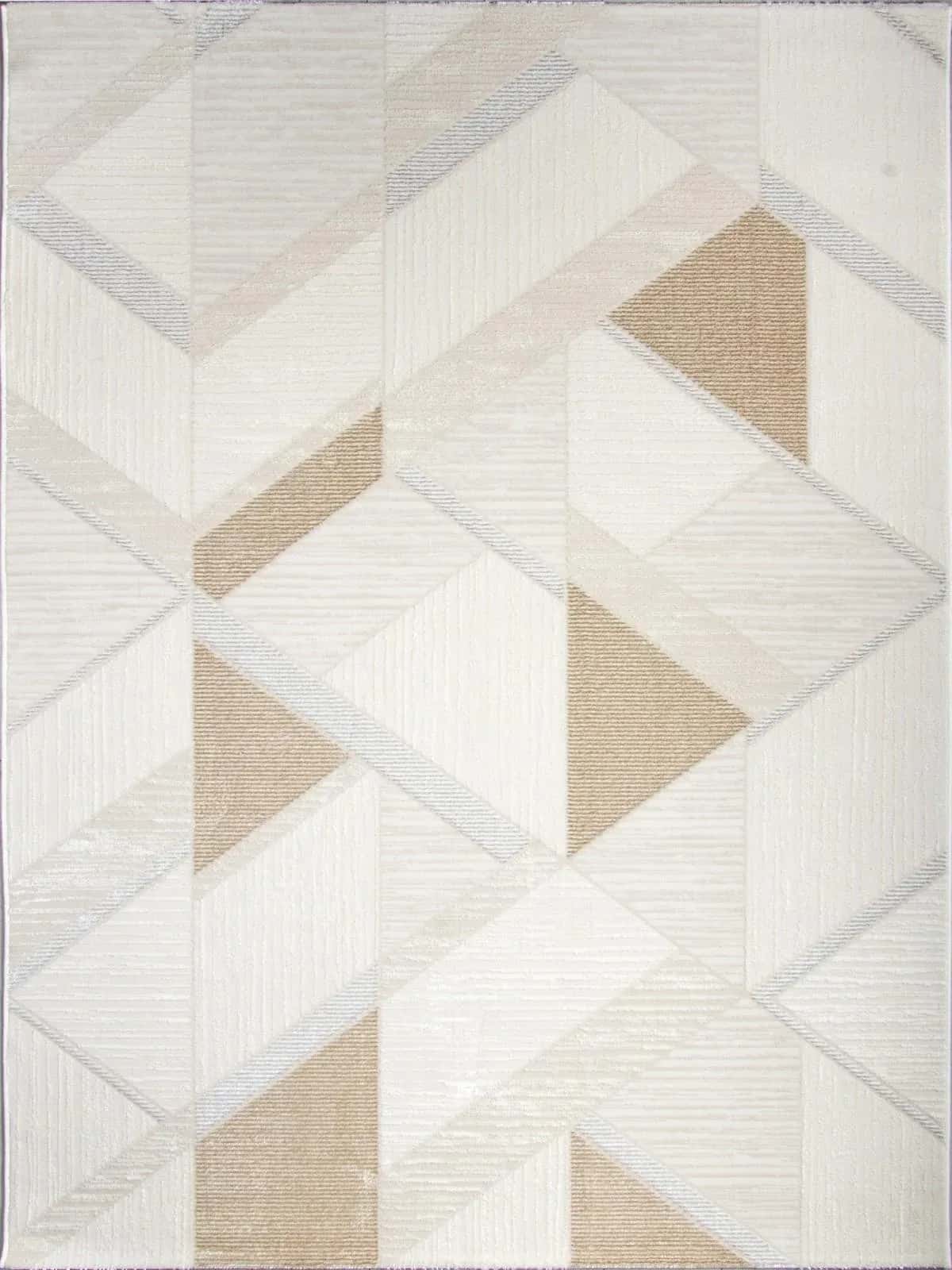 Ковер Ковер ALFA CARPET DALIDA 20802A L.BEIGE / WHITE 1x2м