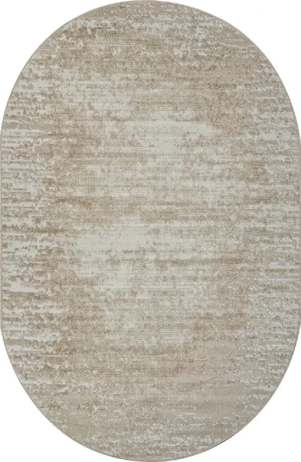 Ковер Ковер Современный MERINOS CUBA F270 BEIGE Овал Овал 1.5x3м