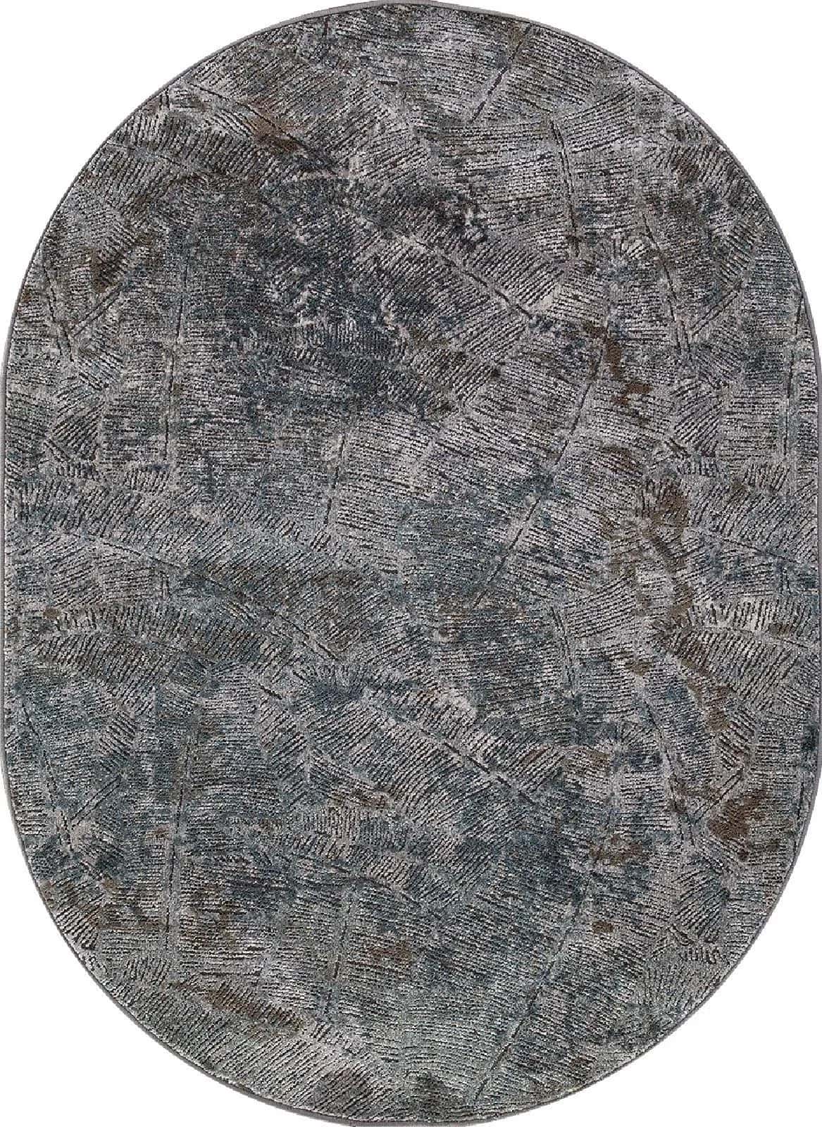 Ковер MERINOS SERENITY D771 GRAY Овал Овал 2.8x4.8м