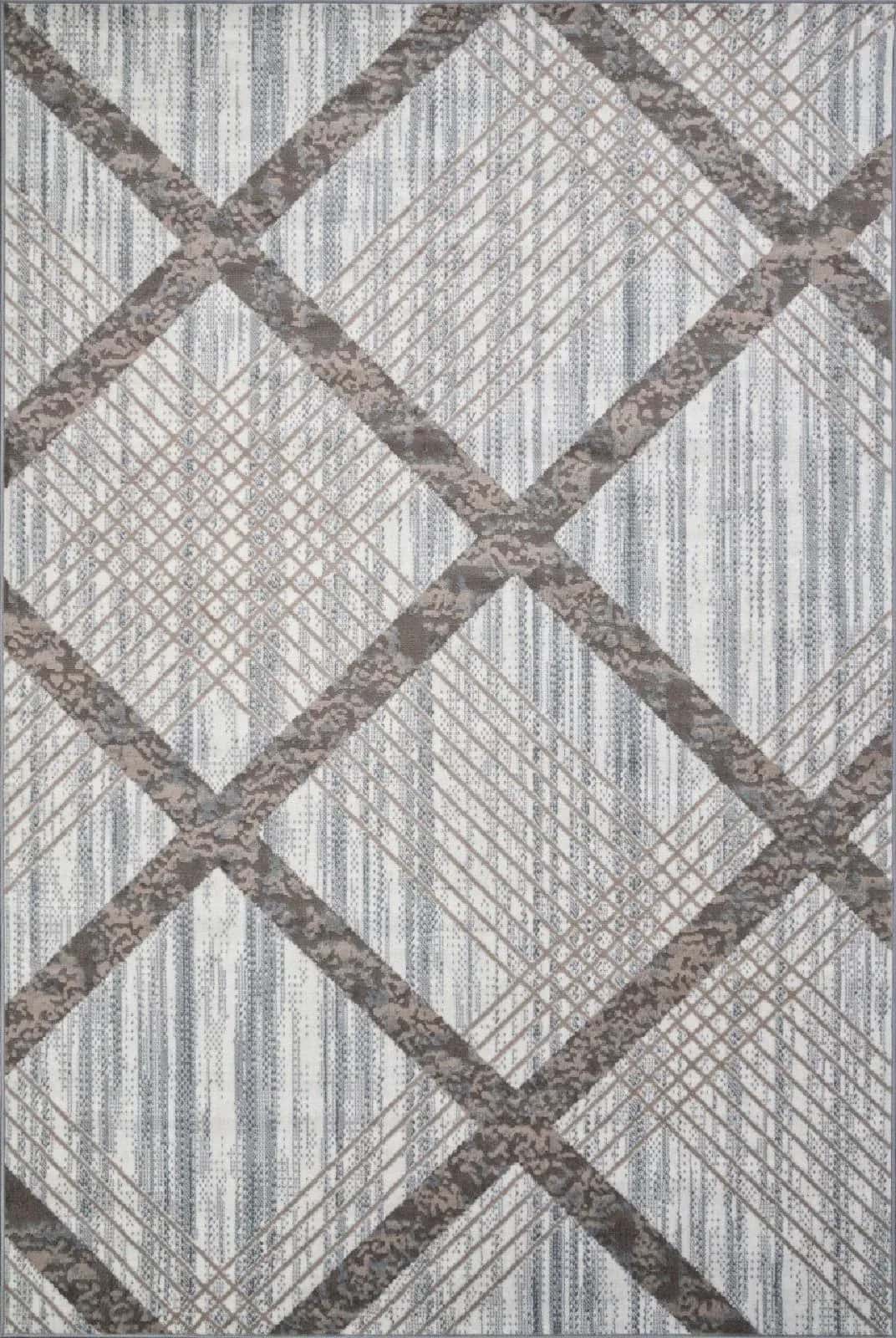 Ковер Ковер Современный MERINOS SIERRA F351 CREAM-BLUE 1.8x3.5м