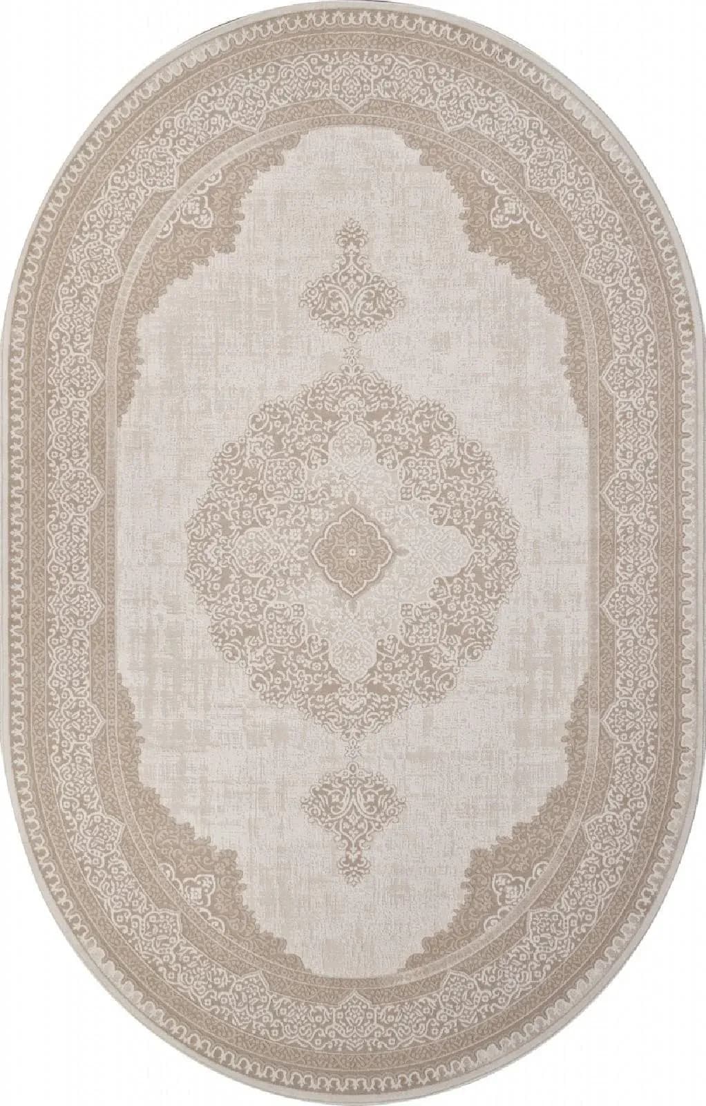 WHITE / LIGHT BEIGE, Овал