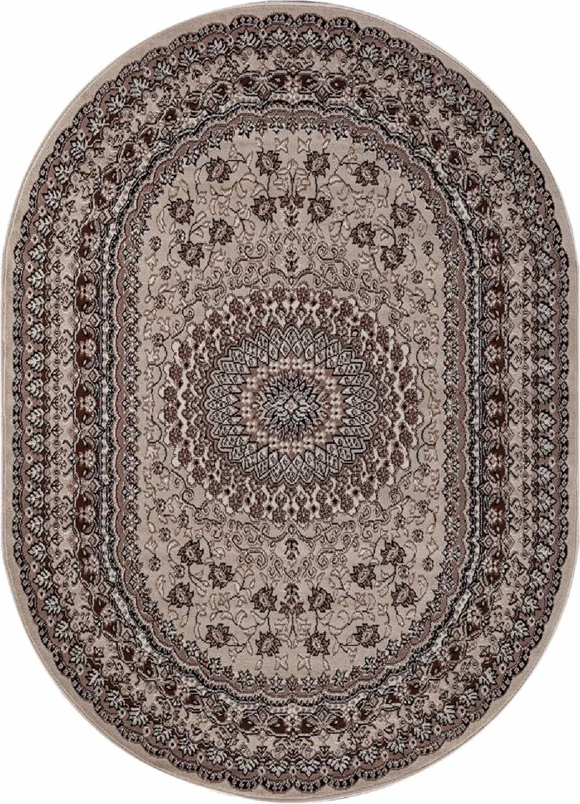 Ковер MERINOS GAVANA D504 BEIGE Овал Овал 1.8x2.5м