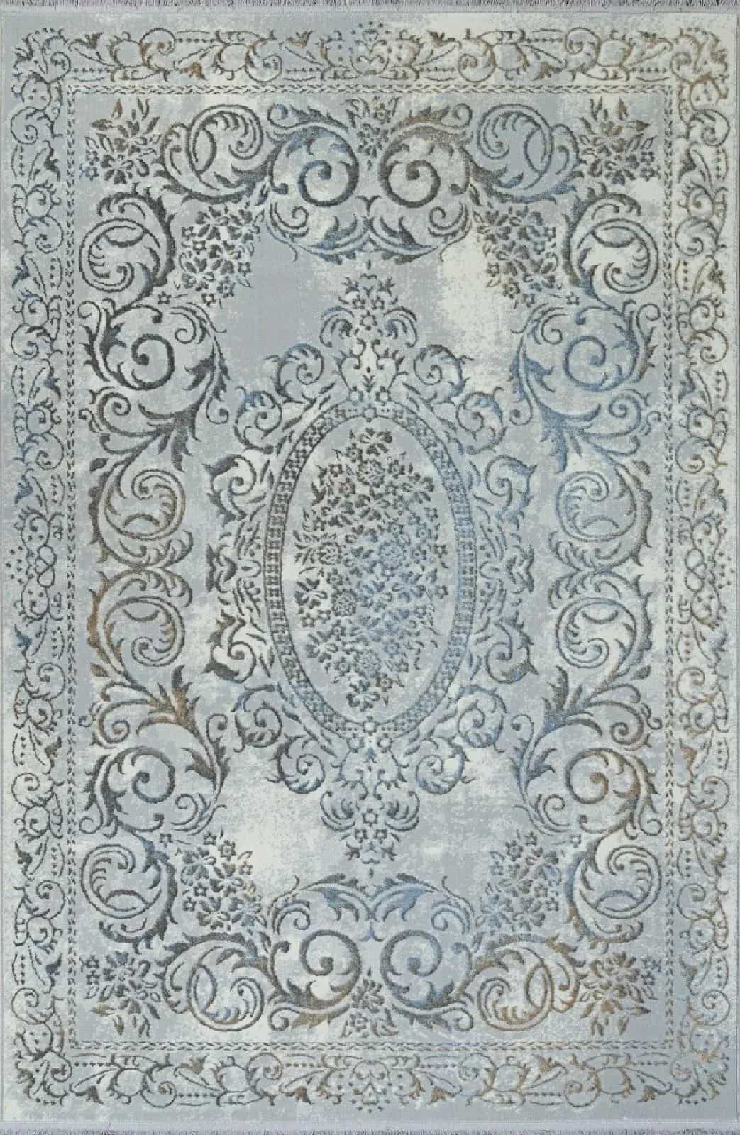 Ковер ALPIN SAHARA 00766A GREY HB / L.BLUE FDY 1.6x2.3м