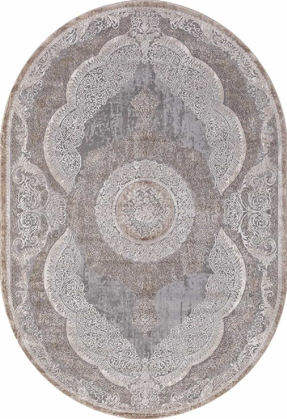 Ковер KARMEN HALI ARMINA 03880C GREY / BROWN Овал Овал 3x5м