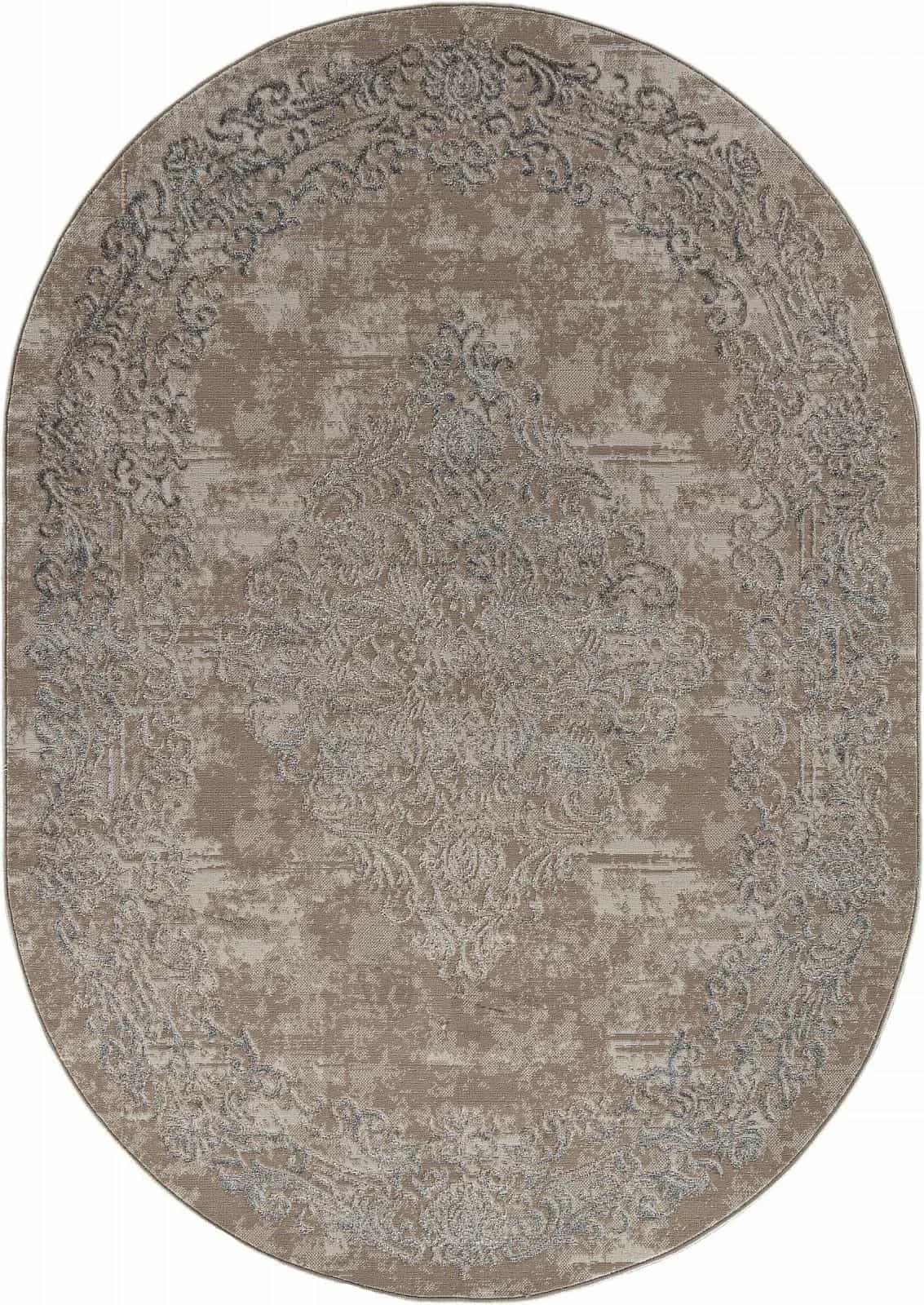 Ковер Ковер Классический MERINOS LIMAN F481 BEIGE Овал 1.6x3м