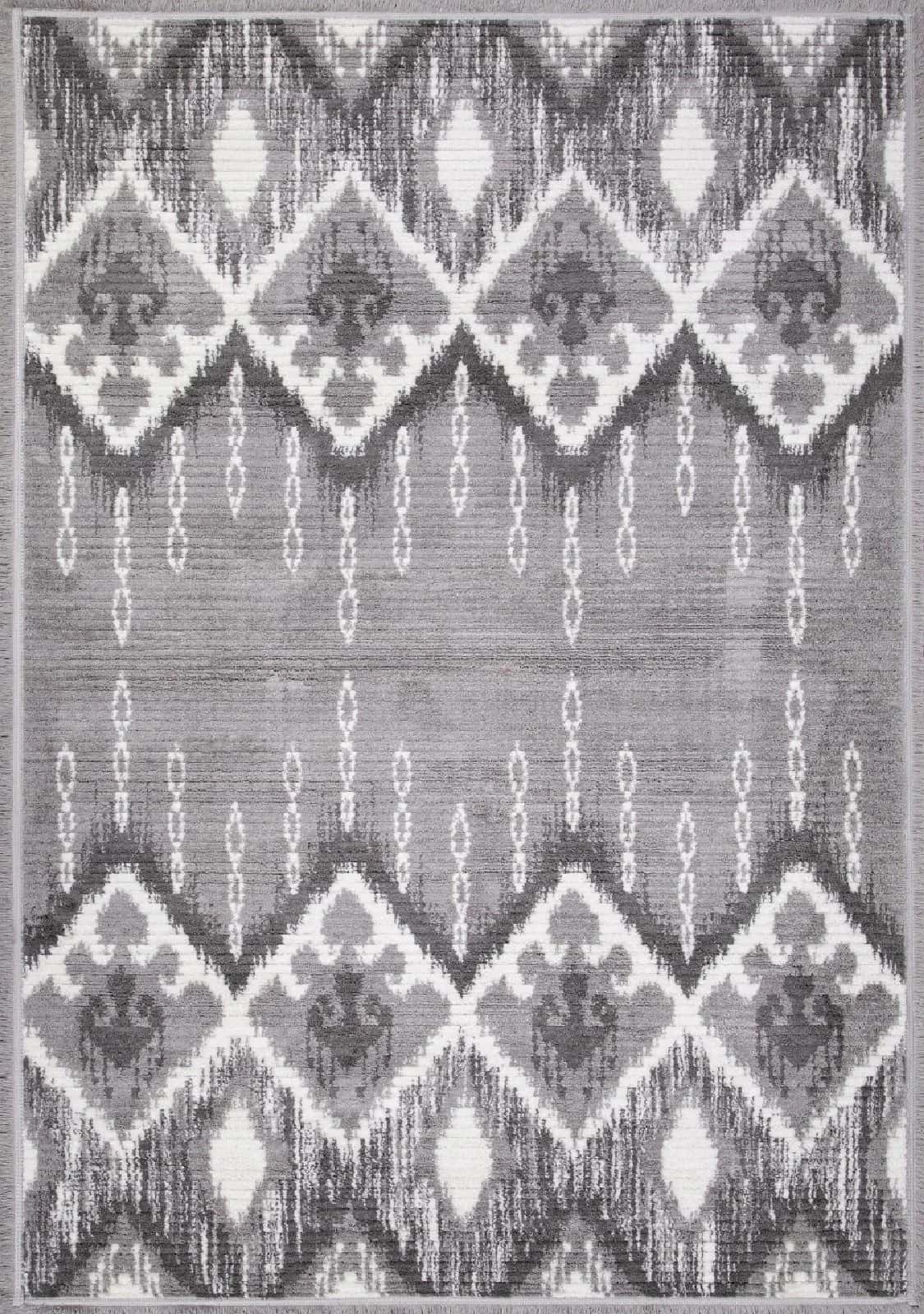 Ковер MILAT JOLI A949AQ L.GREY / P.WHITE 0.8x1.5м