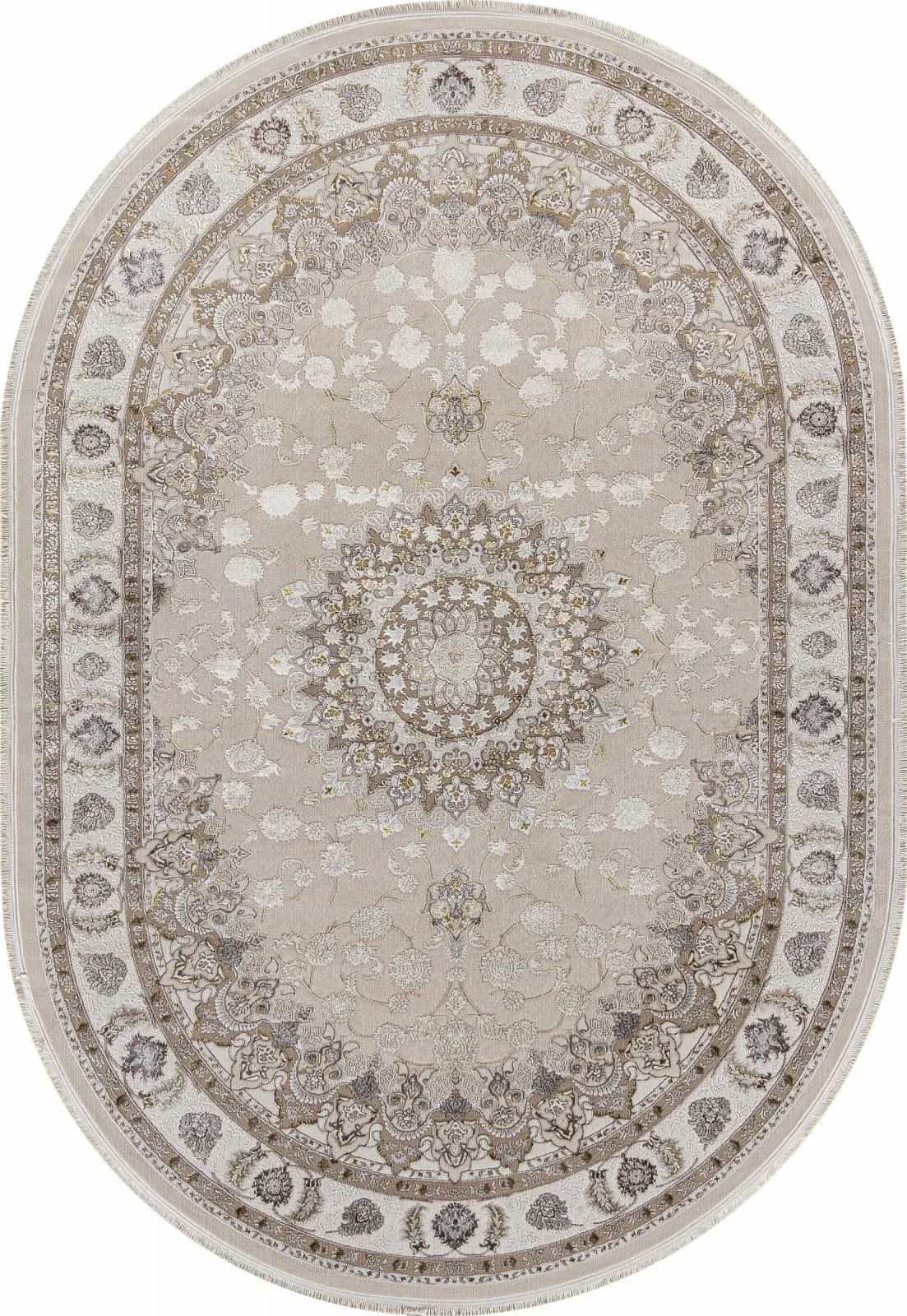Ковер Ковер Классический ARDA ZARINA A050B L.BEIGE / CREAM Овал 0.8x1.5м