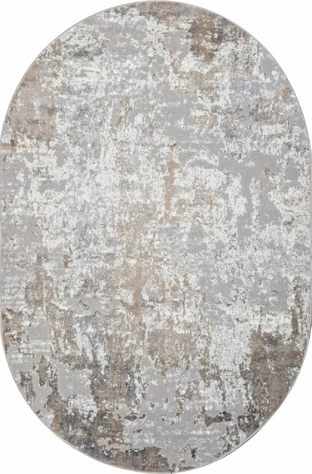 Ковер Ковер Современный ALPIN PARADIZE 00746B BEIGE / GREY Овал Овал 1.6x2.3м