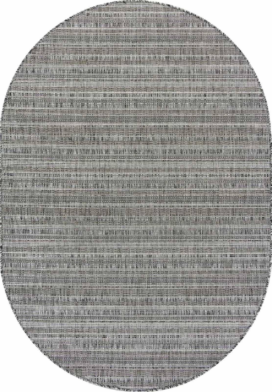 Ковер Ковер MERINOS KAIR S146 DARK GRAY Овал 1x2м
