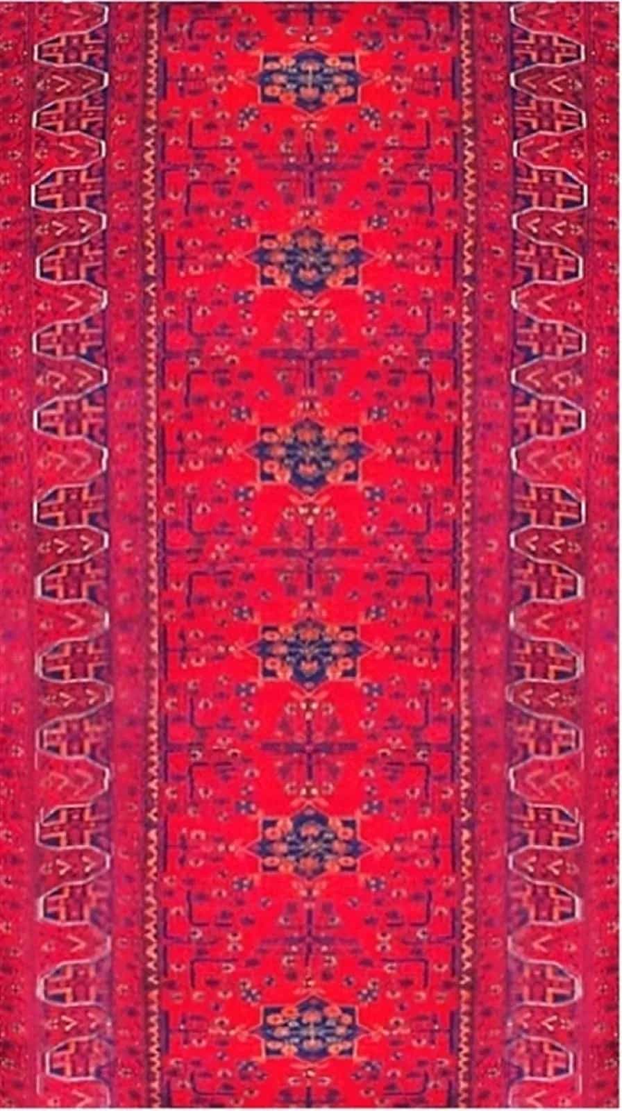 Афганский ковер ручной работы Белжик 0.85x3.81м
