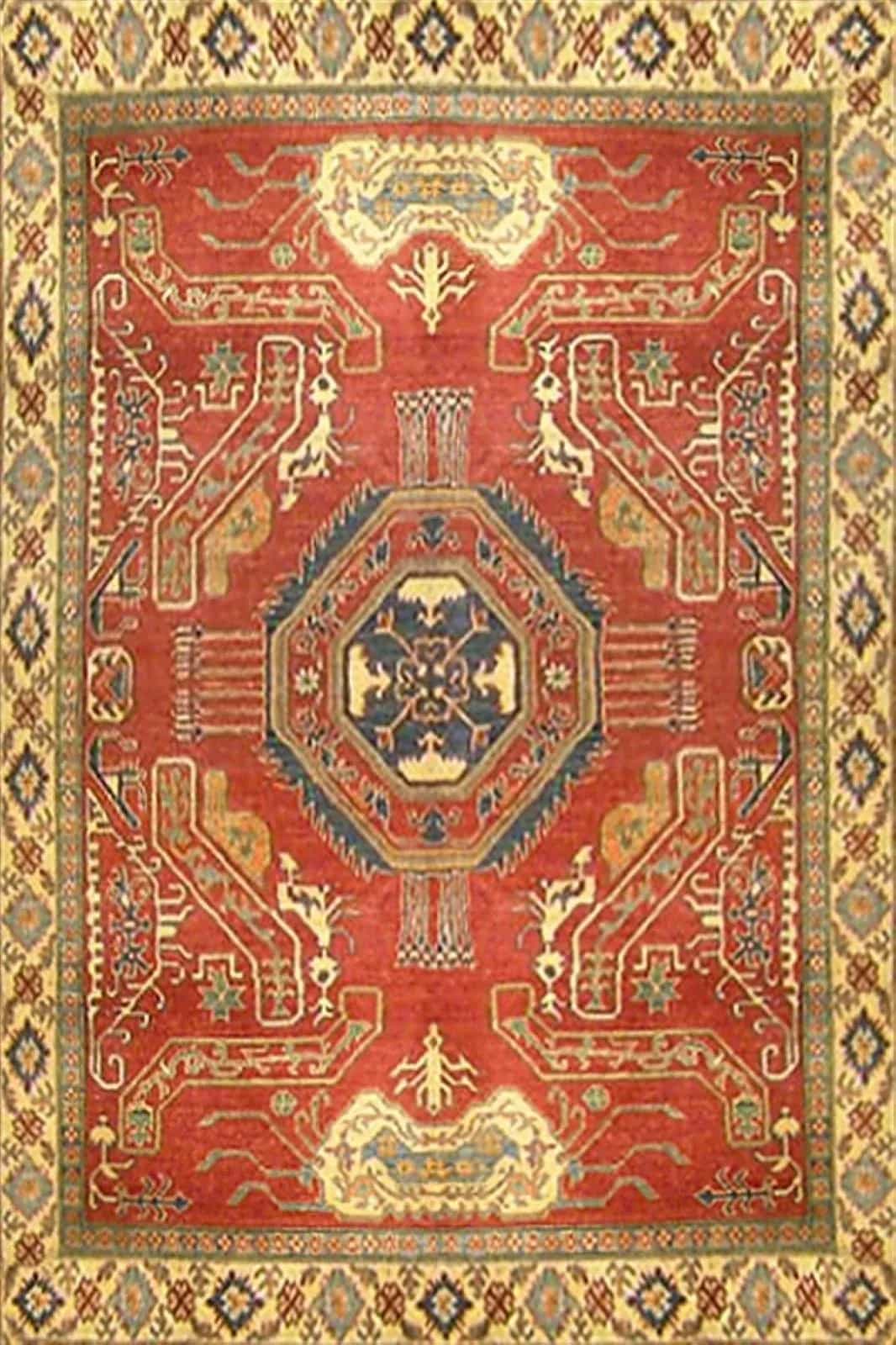 Афганский ковер ручной работы Казах 2.19x2.93м