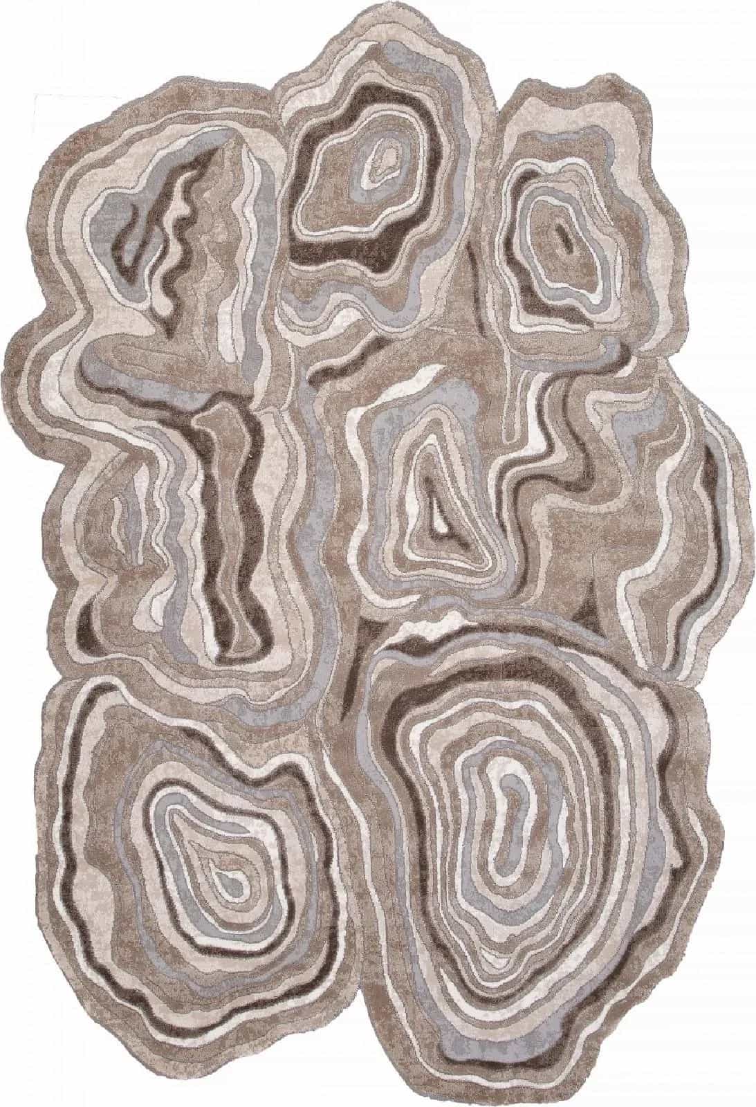 Ковер KARMEN HALI SAFIR 00841C GREY / BROWN 1.56x2.3м