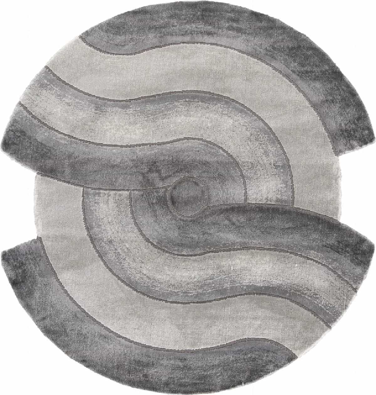 Ковер Ковер KARMEN HALI SAFIR 00836G GREY / GREY Круг 1.95x1.95м