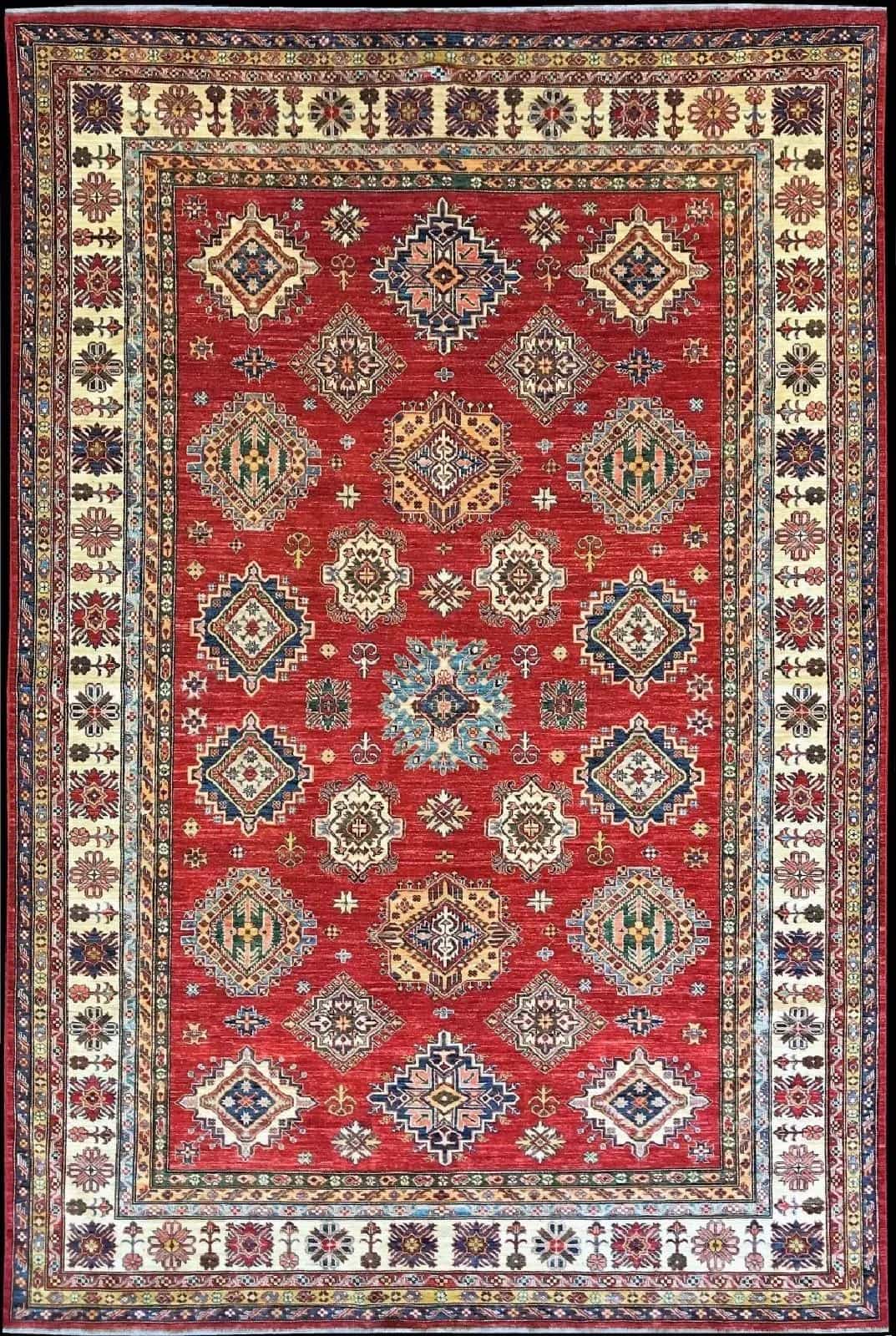 Шелковый Афганский ковер ручной работы 2.37x3.46м