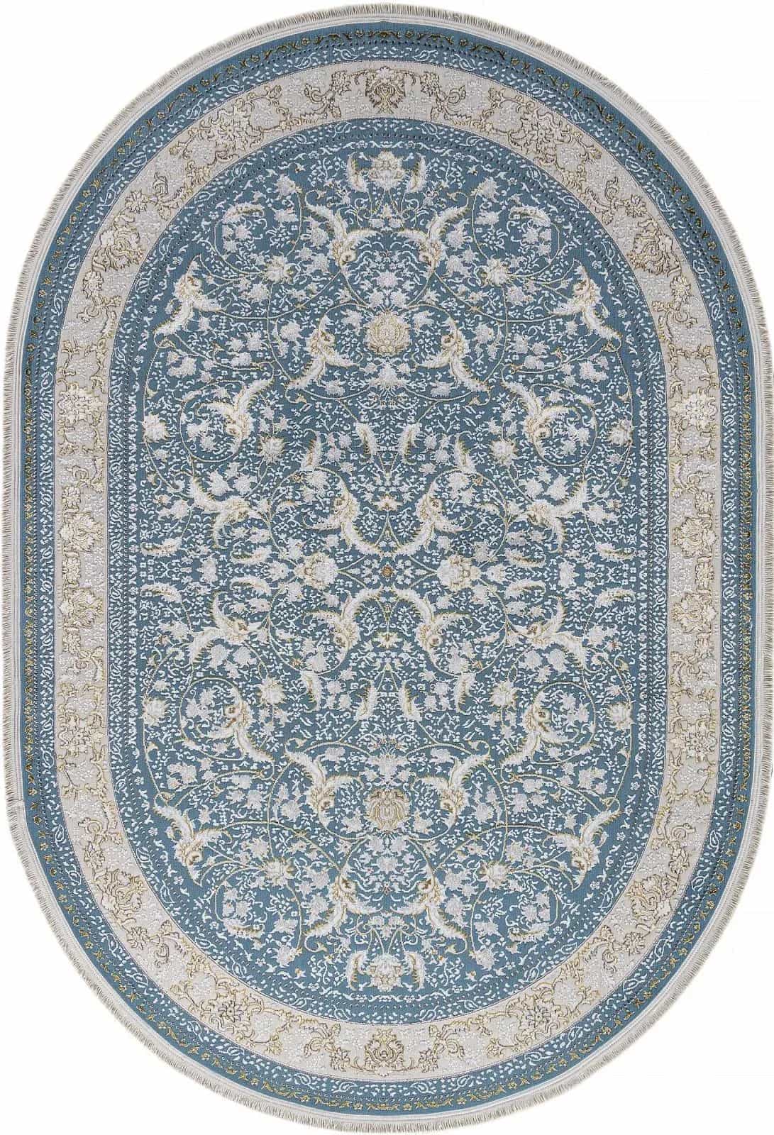 Ковер Ковер Классический ARDA ZARINA M101B BLUE SHIRINK / BLUE SHIRINK Овал 2x2.9м