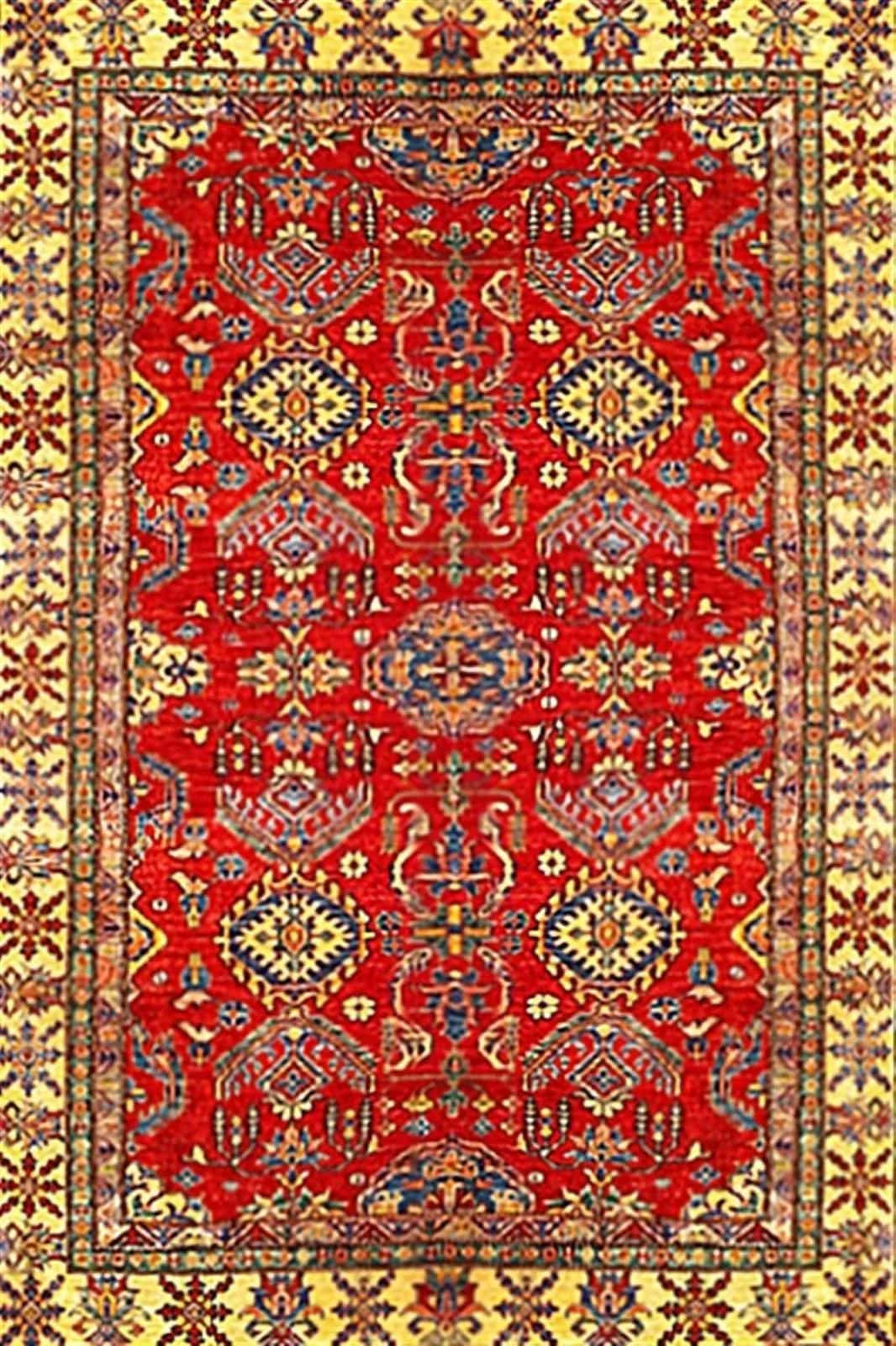 Афганский ковер ручной работы Казах 2.19x3.04м