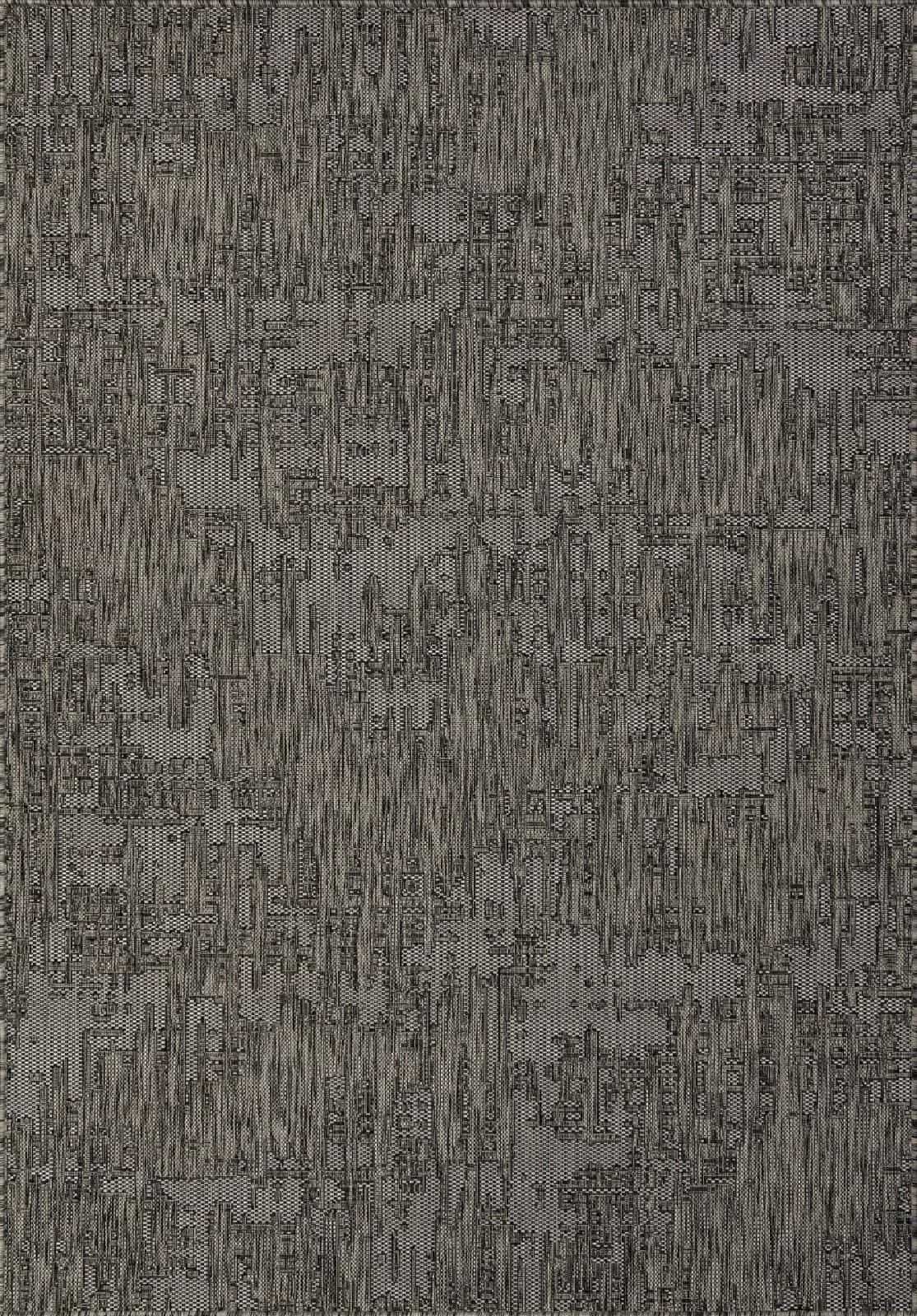 Ковер Ковер Современный MERINOS KAIR S144 BLACK-GRAY 1.4x2м